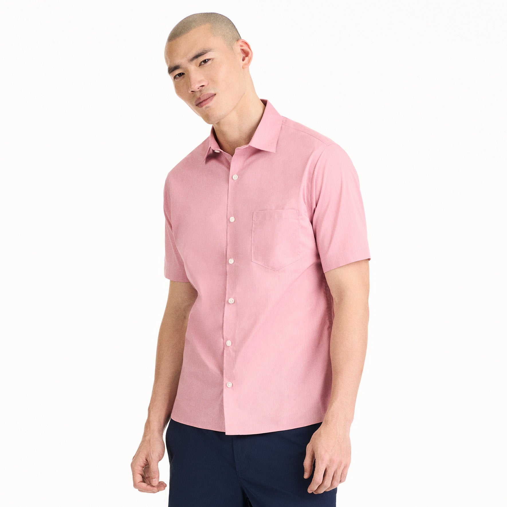 Essential Stain Shield Short Sleeve Shirt Solid - Slim Fit