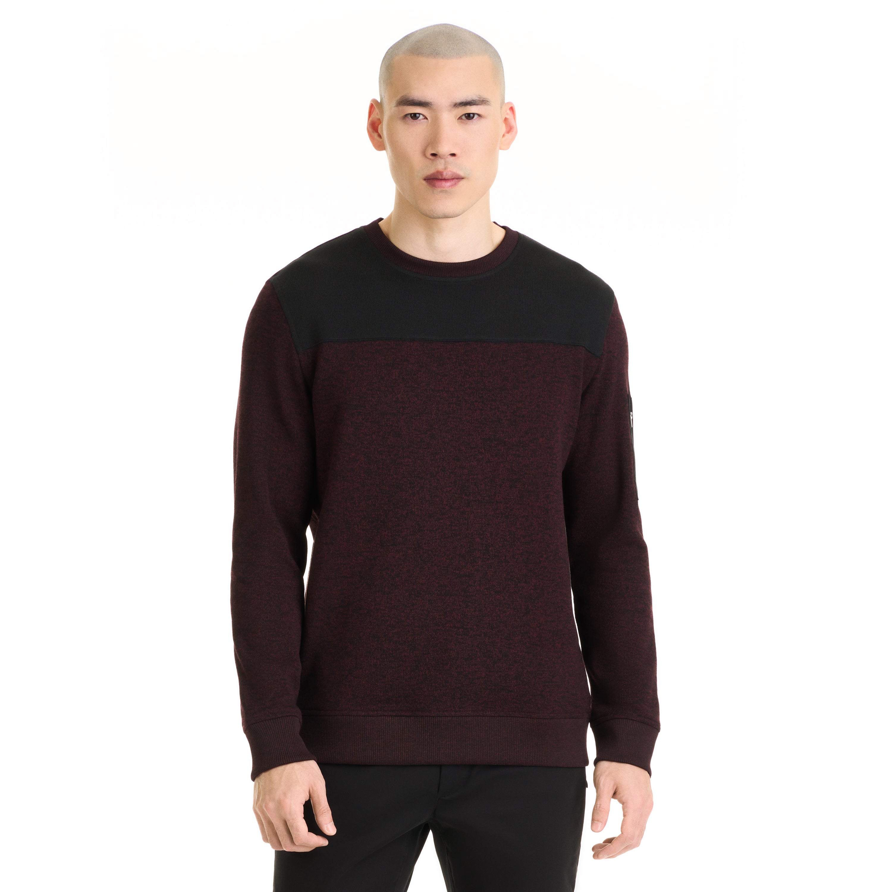 Essential Sweater Fleece Blocked Pocket Crew – Regular Fit