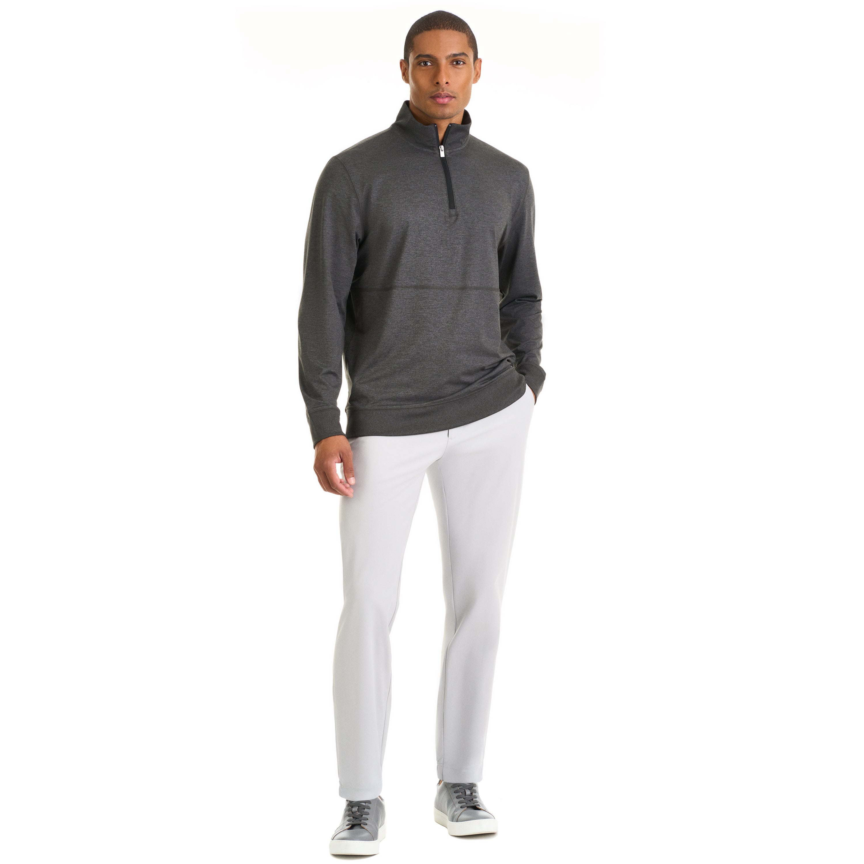 Performance Marled Quarter Zip Pullover – Regular Fit