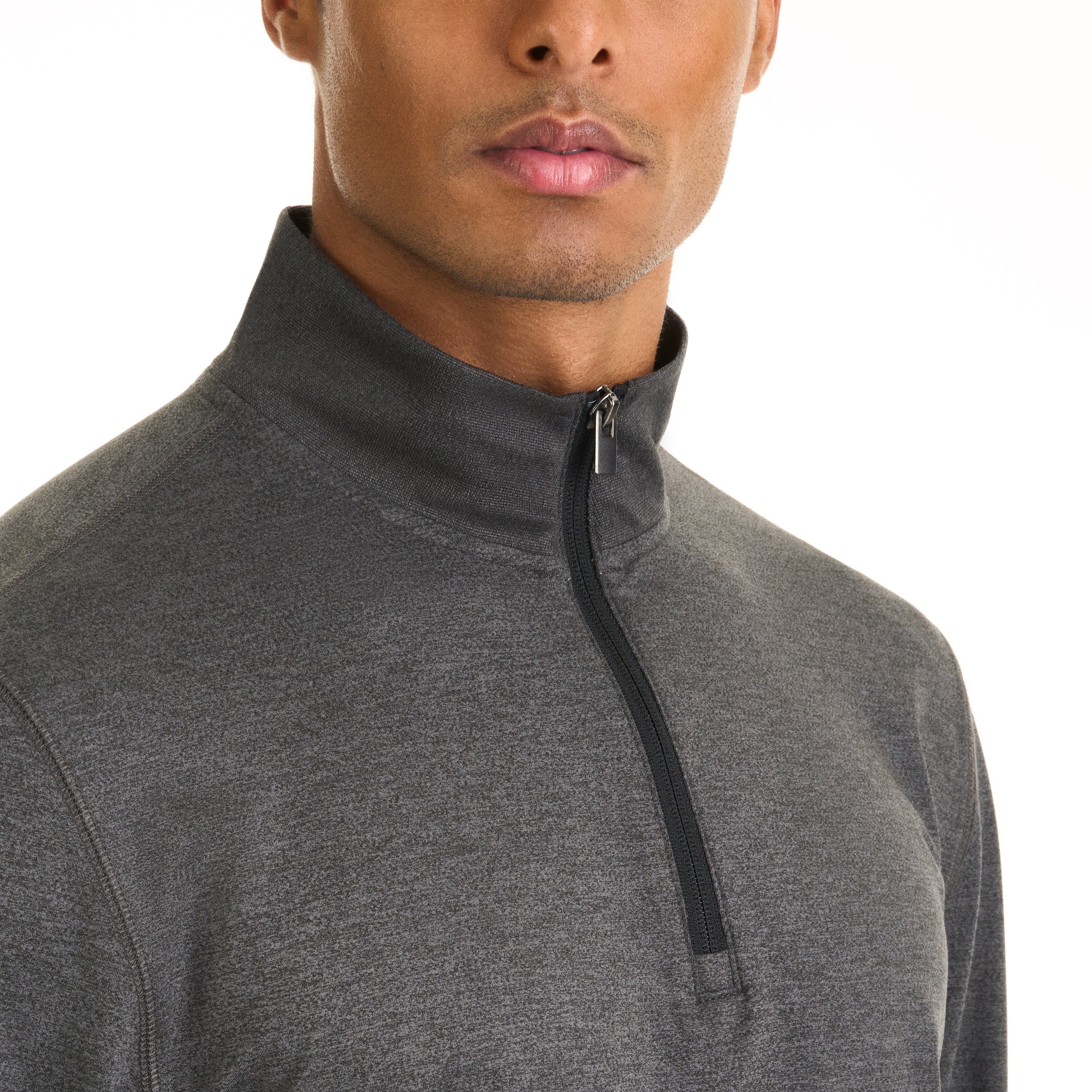 Performance Marled Quarter Zip Pullover – Regular Fit