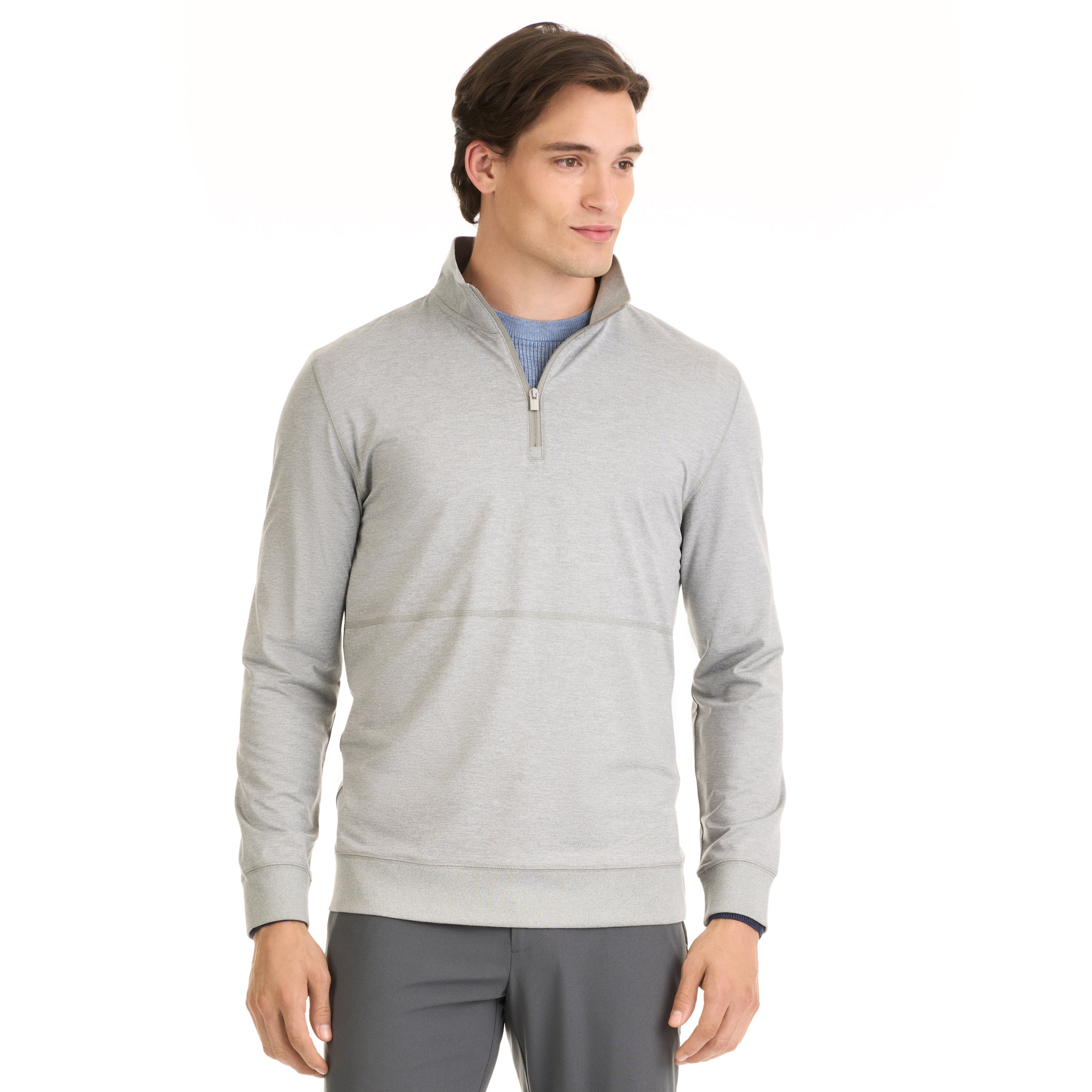 Performance Marled Quarter Zip Pullover – Regular Fit