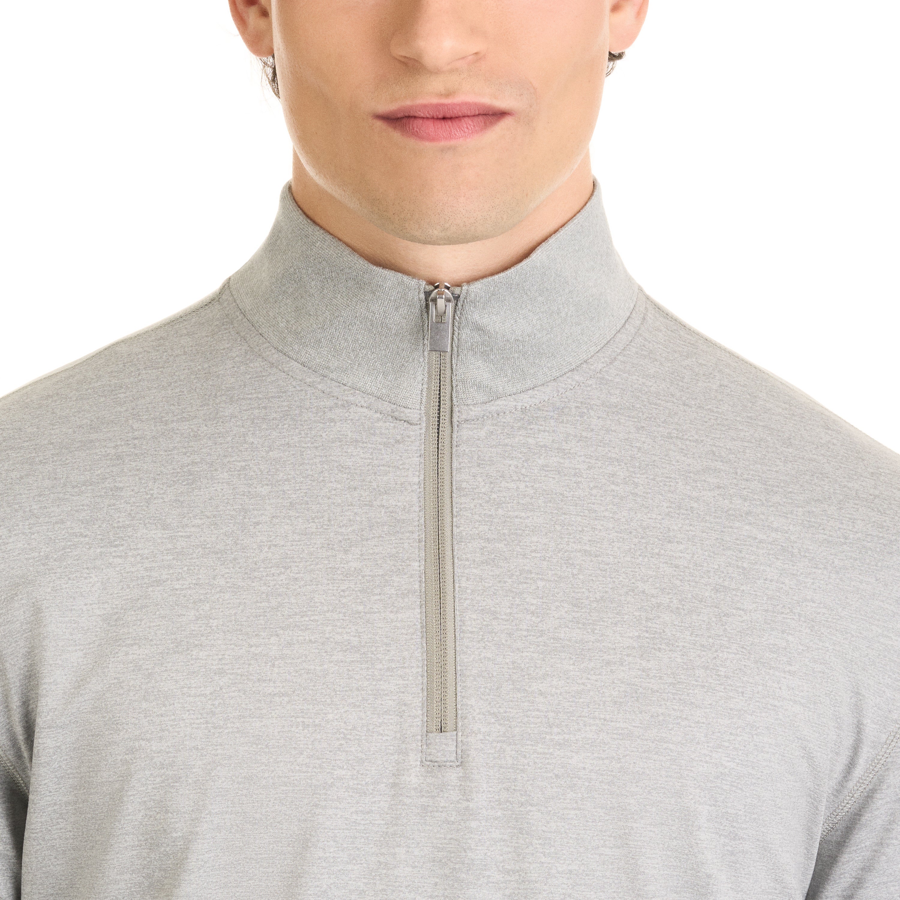 Performance Marled Quarter Zip Pullover – Regular Fit