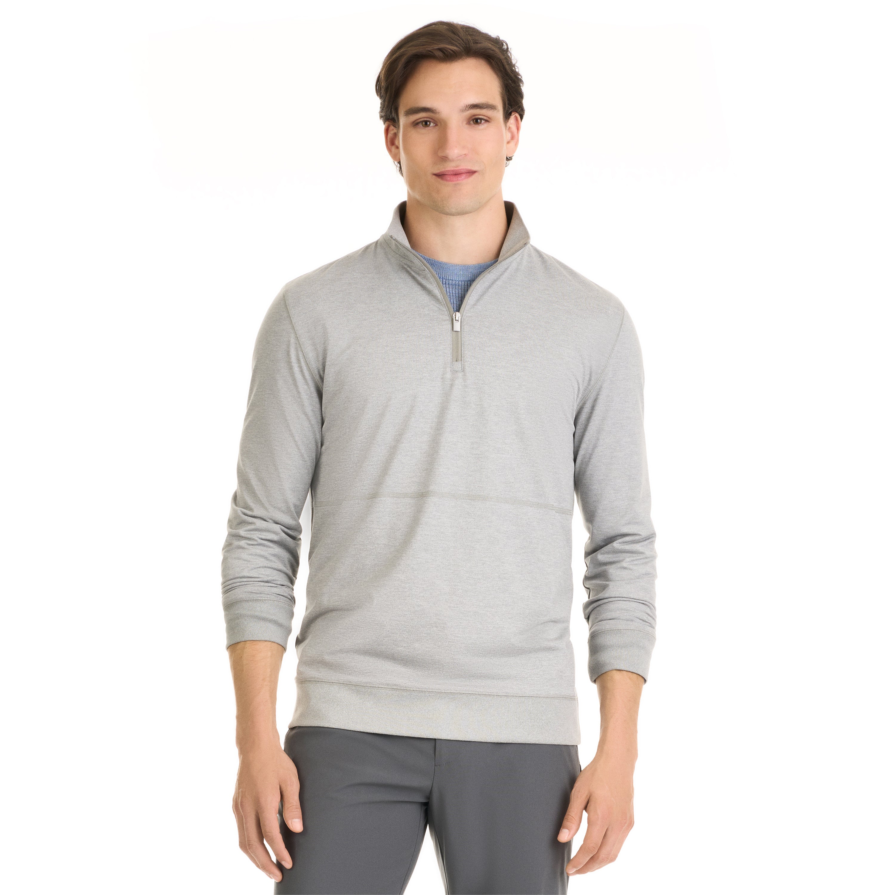 Performance Marled Quarter Zip Pullover – Regular Fit