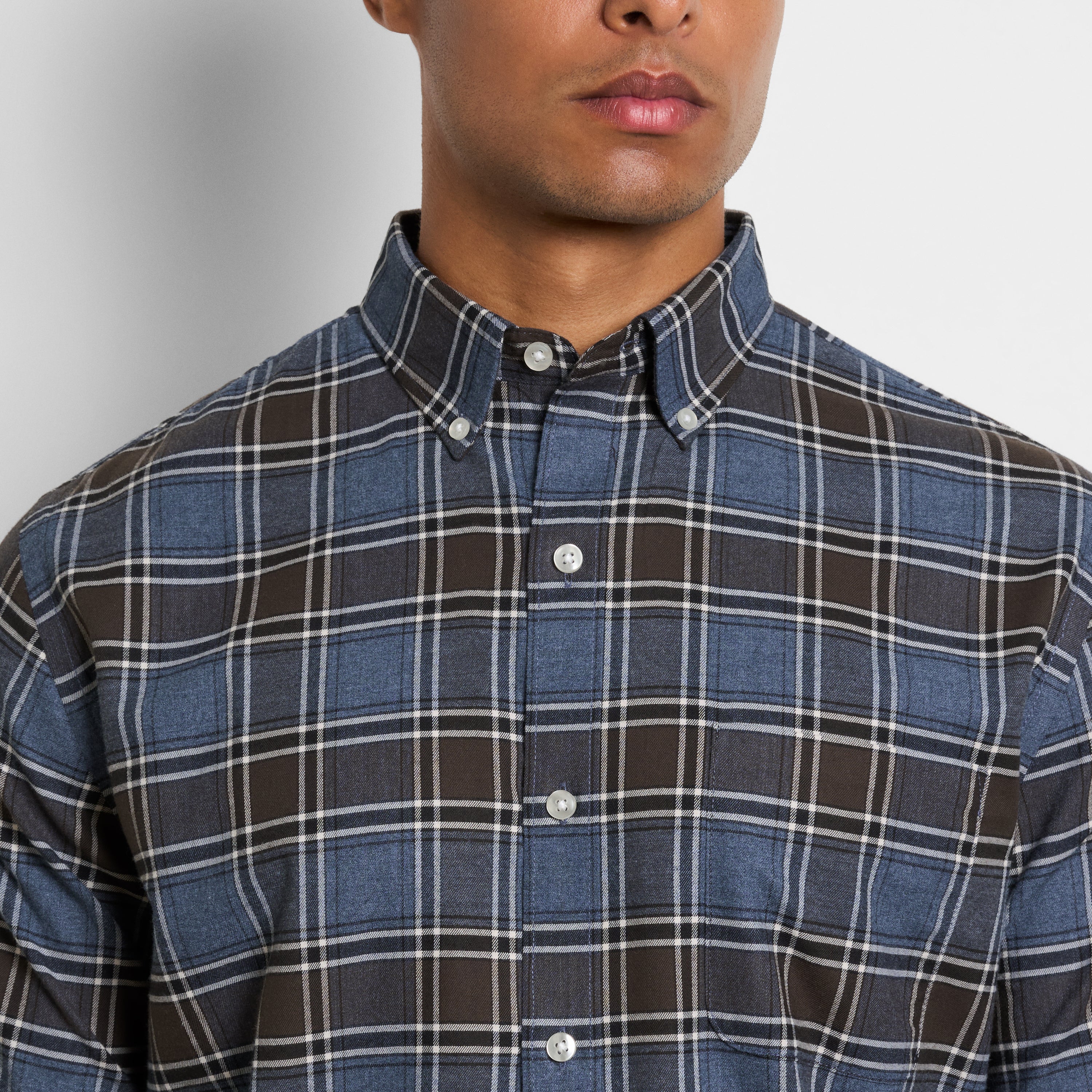 Weekend Twill Long Sleeve Shirt Multi Tartan Print - Regular Fit
