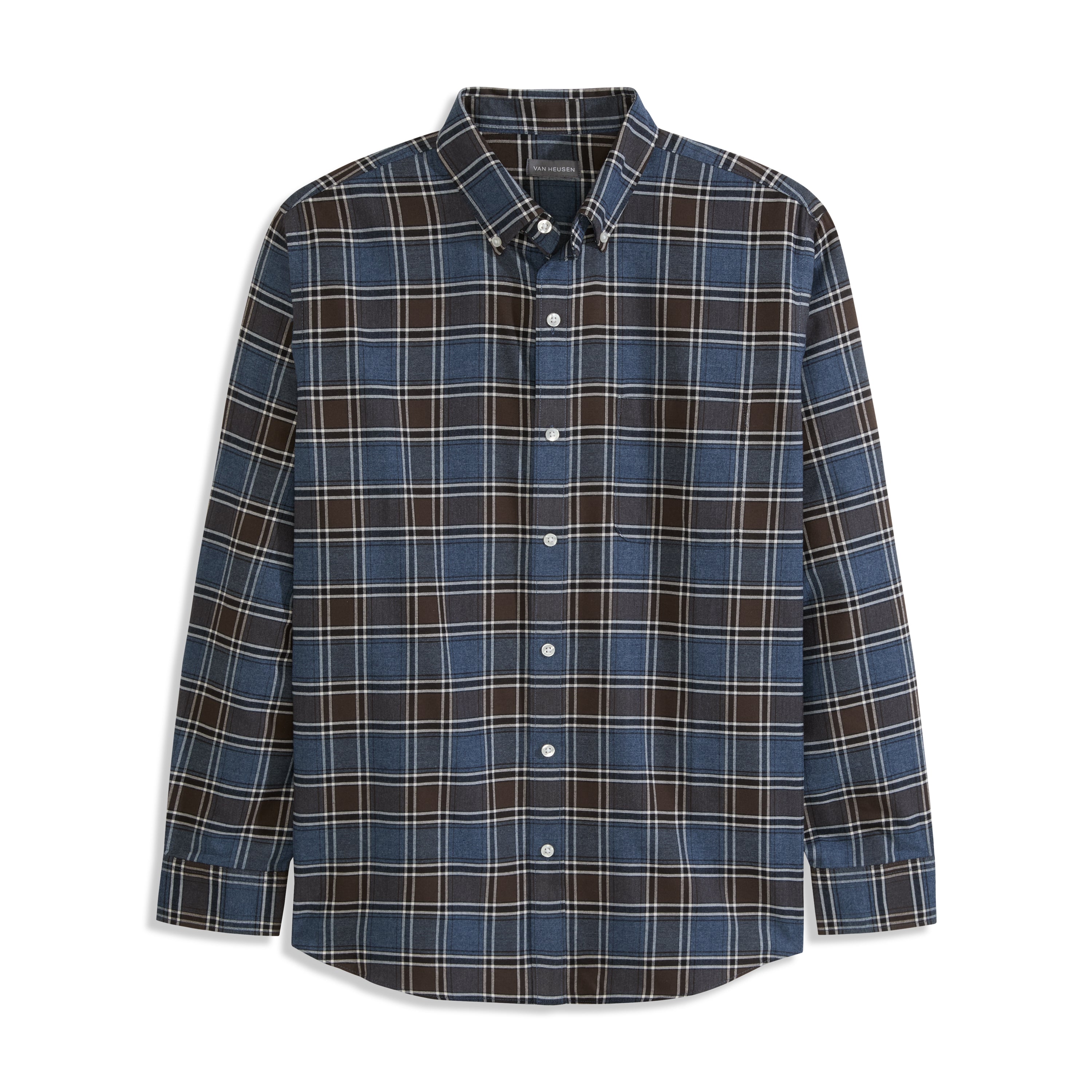 Weekend Twill Long Sleeve Shirt Multi Tartan Print - Regular Fit