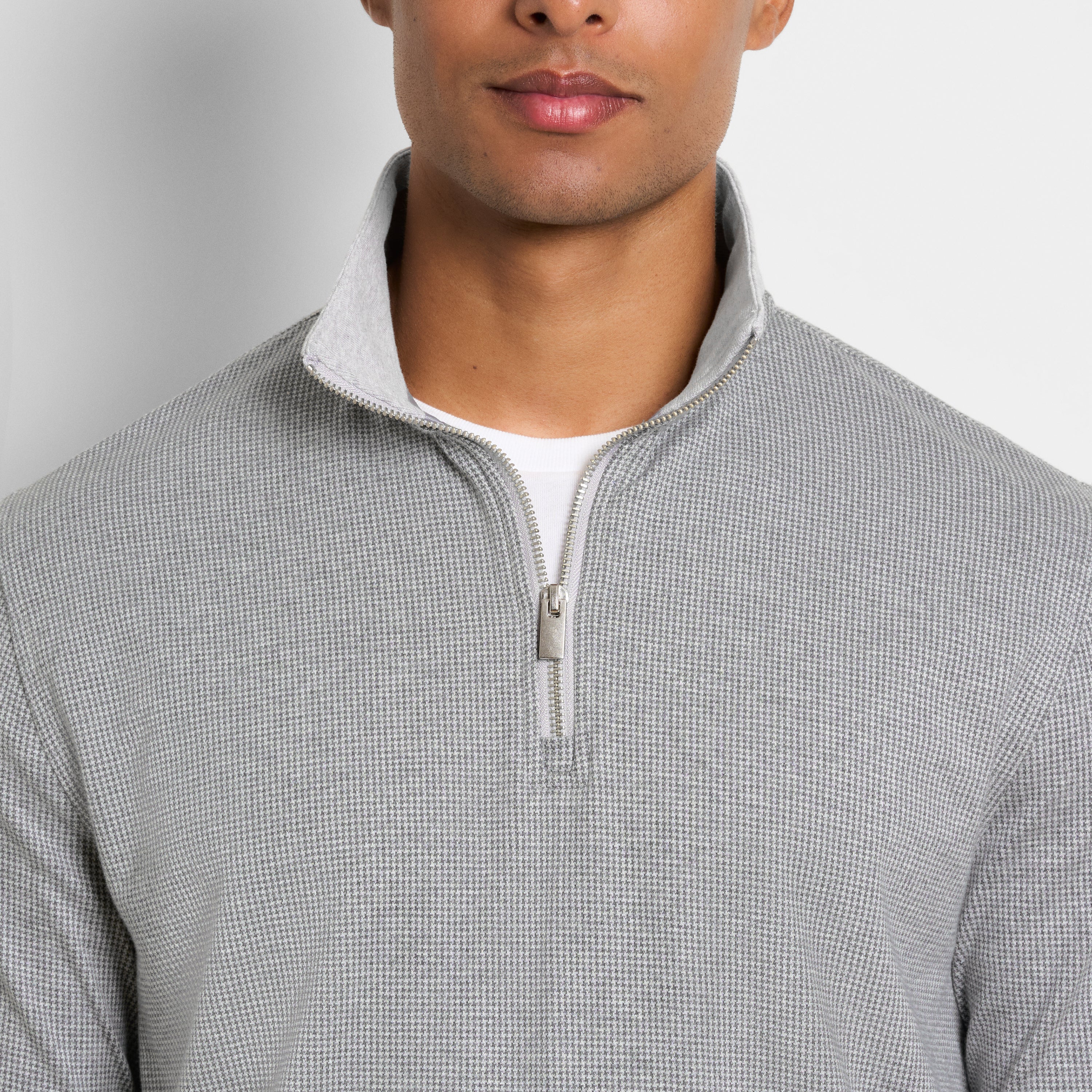 Essential Luxore Quarter Zip Houndstooth