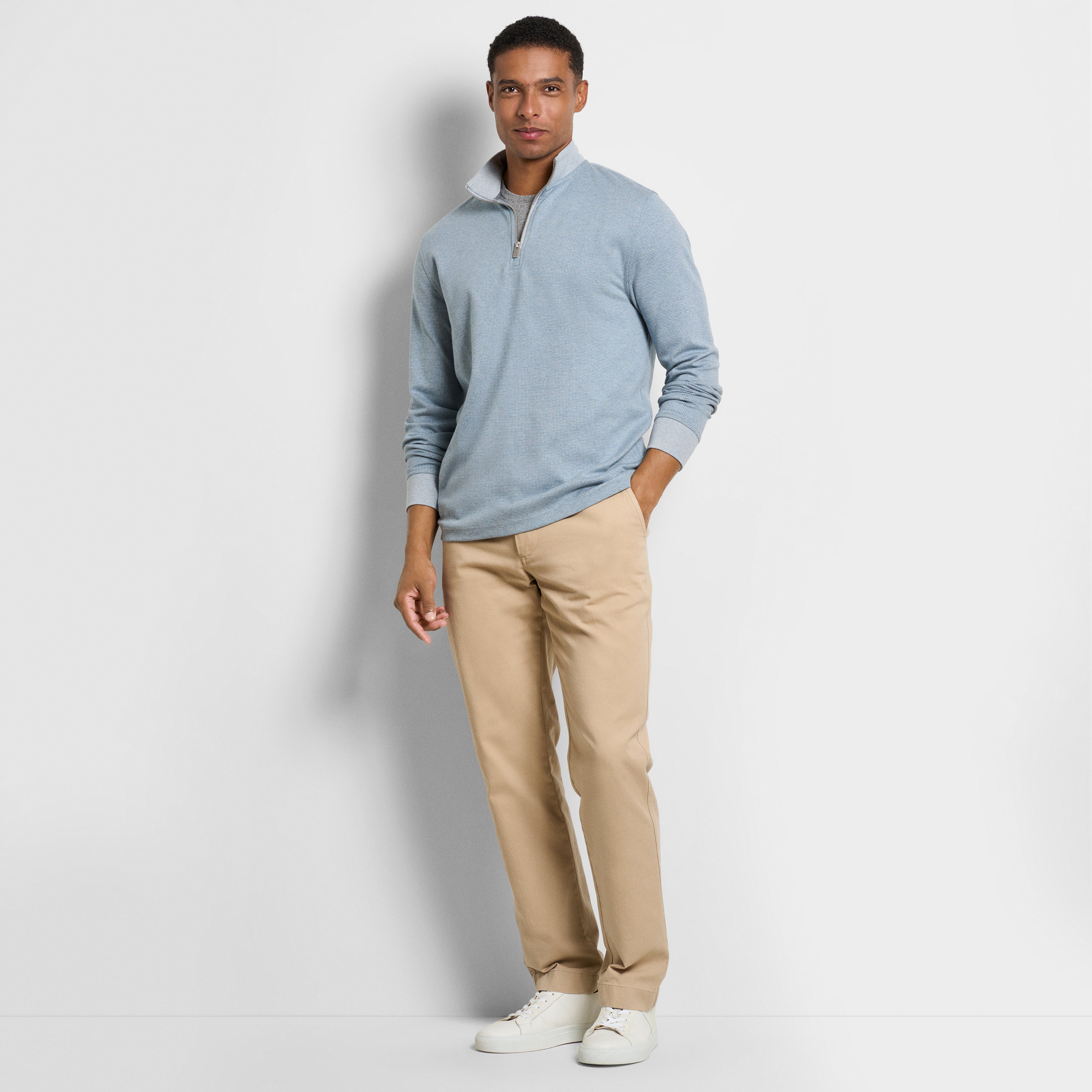 Essential Luxore Quarter Zip Houndstooth