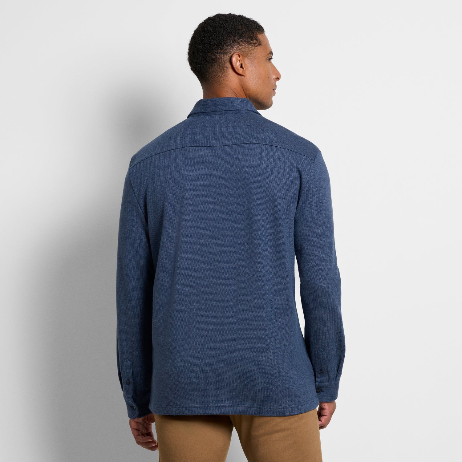 Craine Herringbone Zip Shacket - Regular Fit