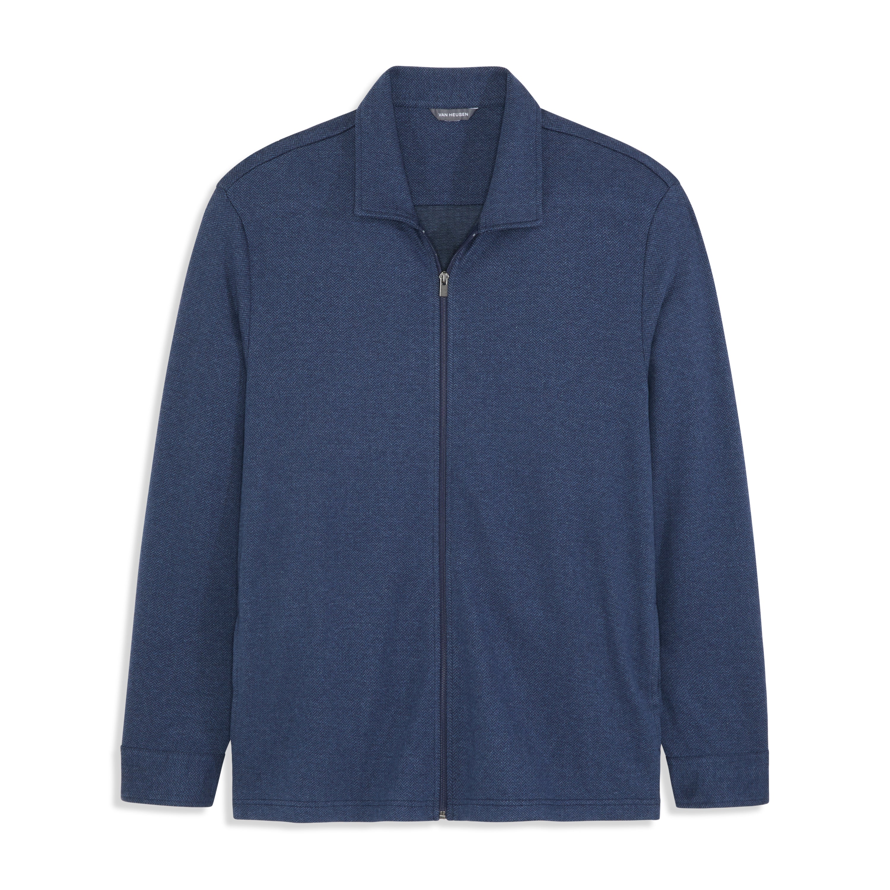 Craine Herringbone Zip Shacket - Regular Fit