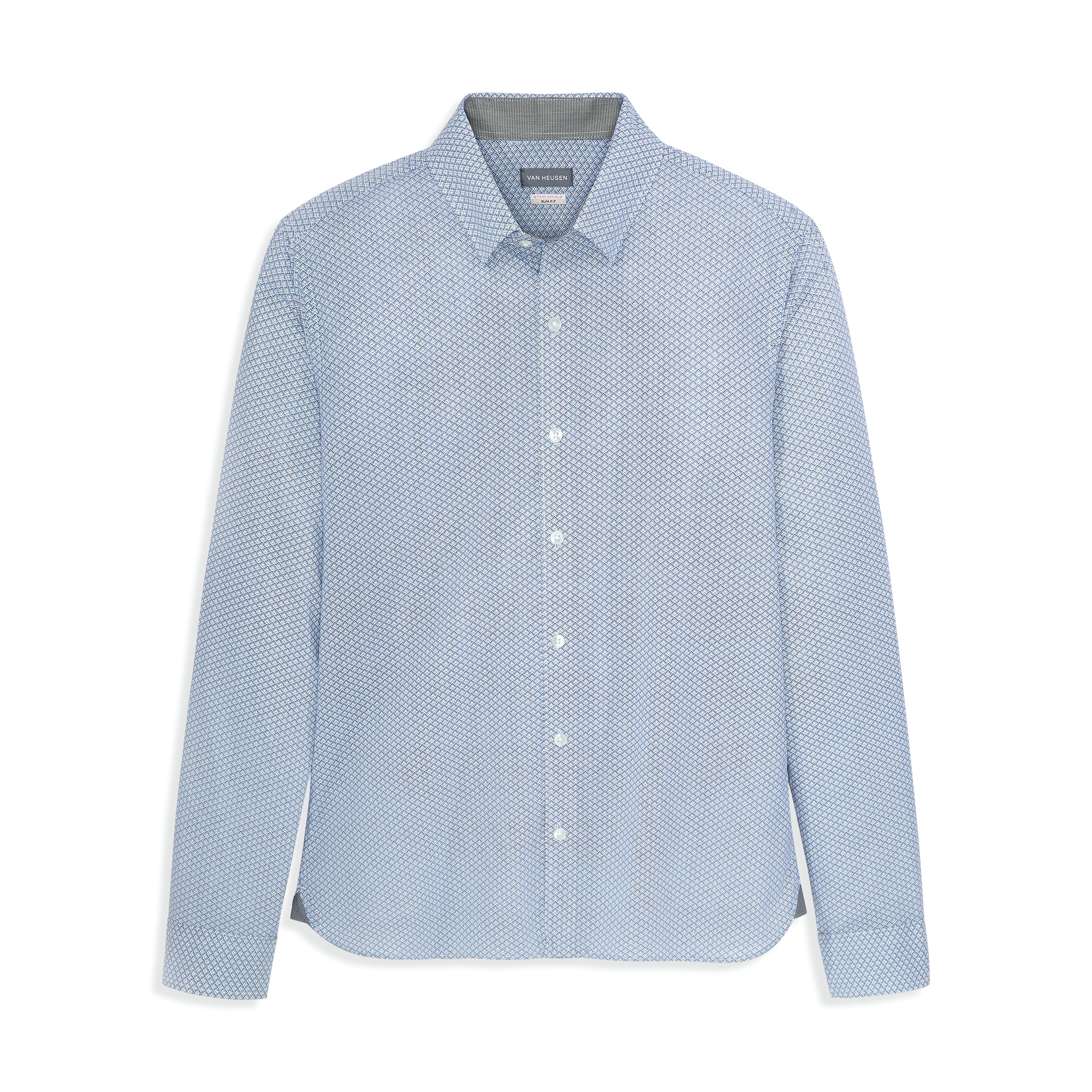 Cronbie Long Sleeve Stain Shield Shirt Mountain Print - Slim Fit