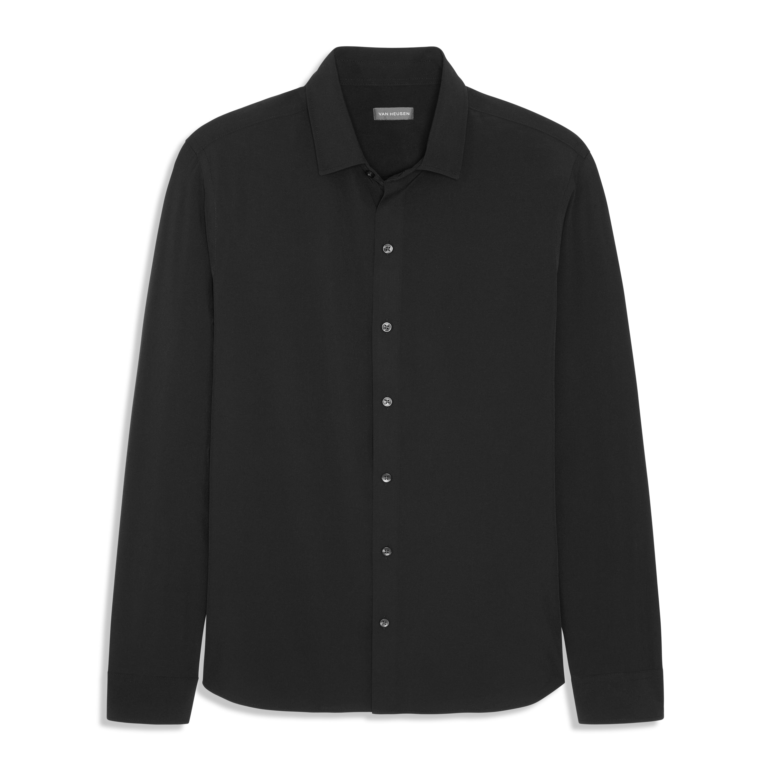 360 Comfort Long Sleeve Button Up Top Solid - Slim Fit