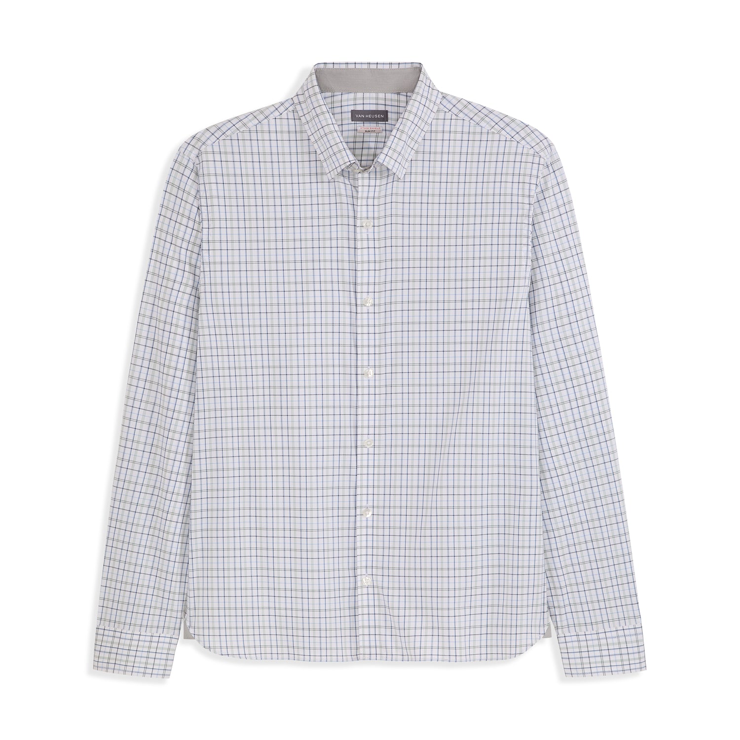 Cronbie Long Sleeve Stain Shield Shirt Open Plaid Print - Big & Tall
