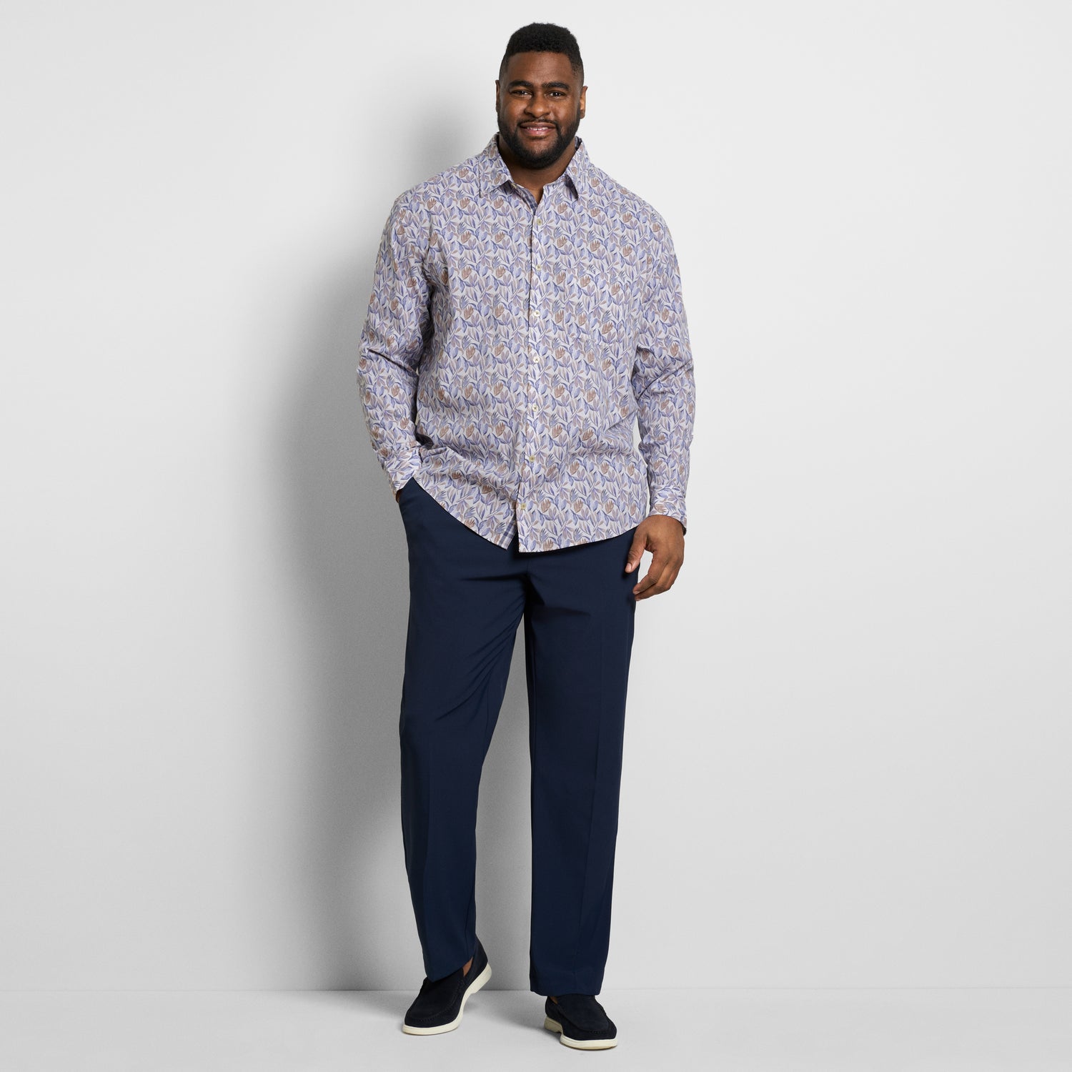 Originals Long Sleeve Shirt Halogen Print - Big & Tall