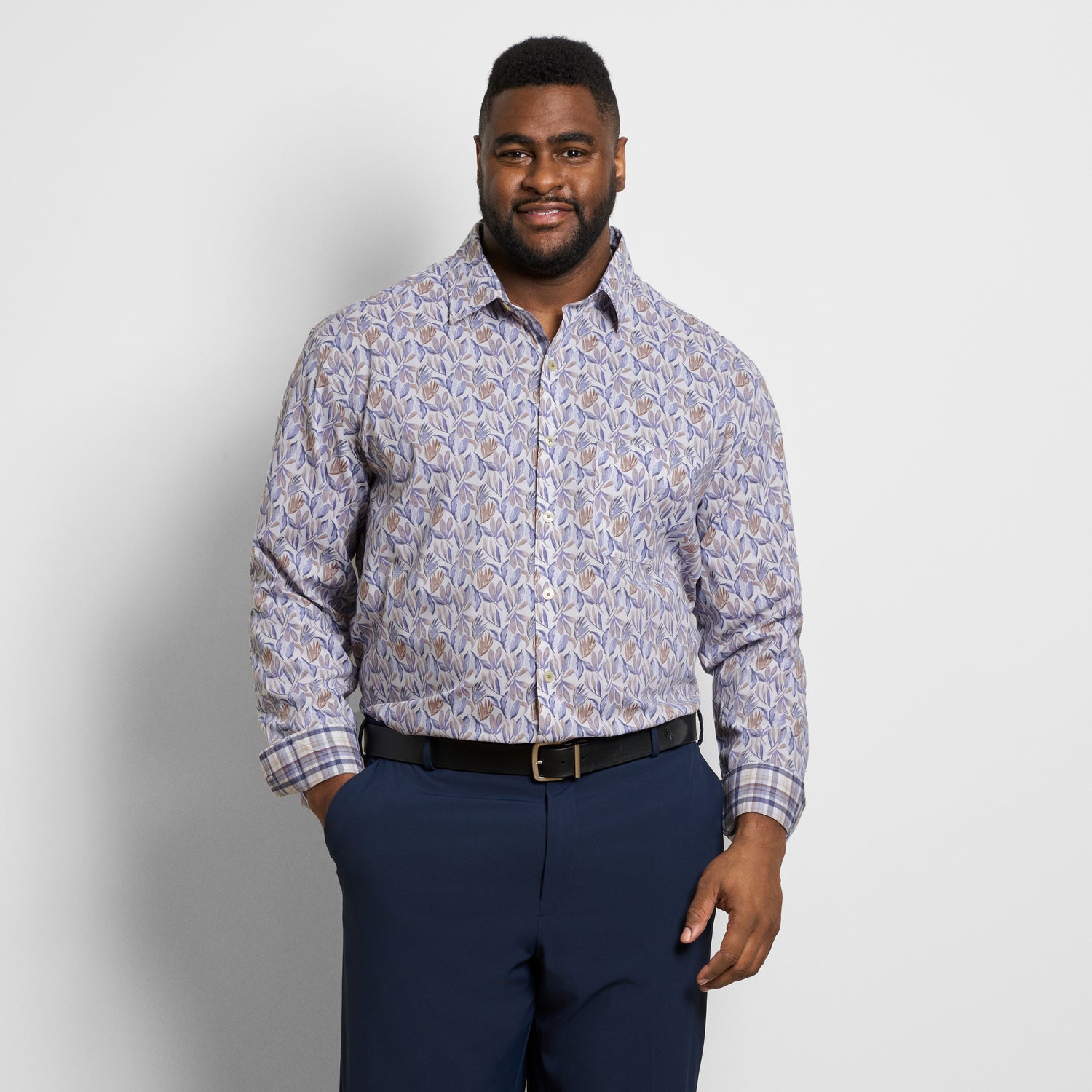 Originals Long Sleeve Shirt Halogen Print - Big & Tall