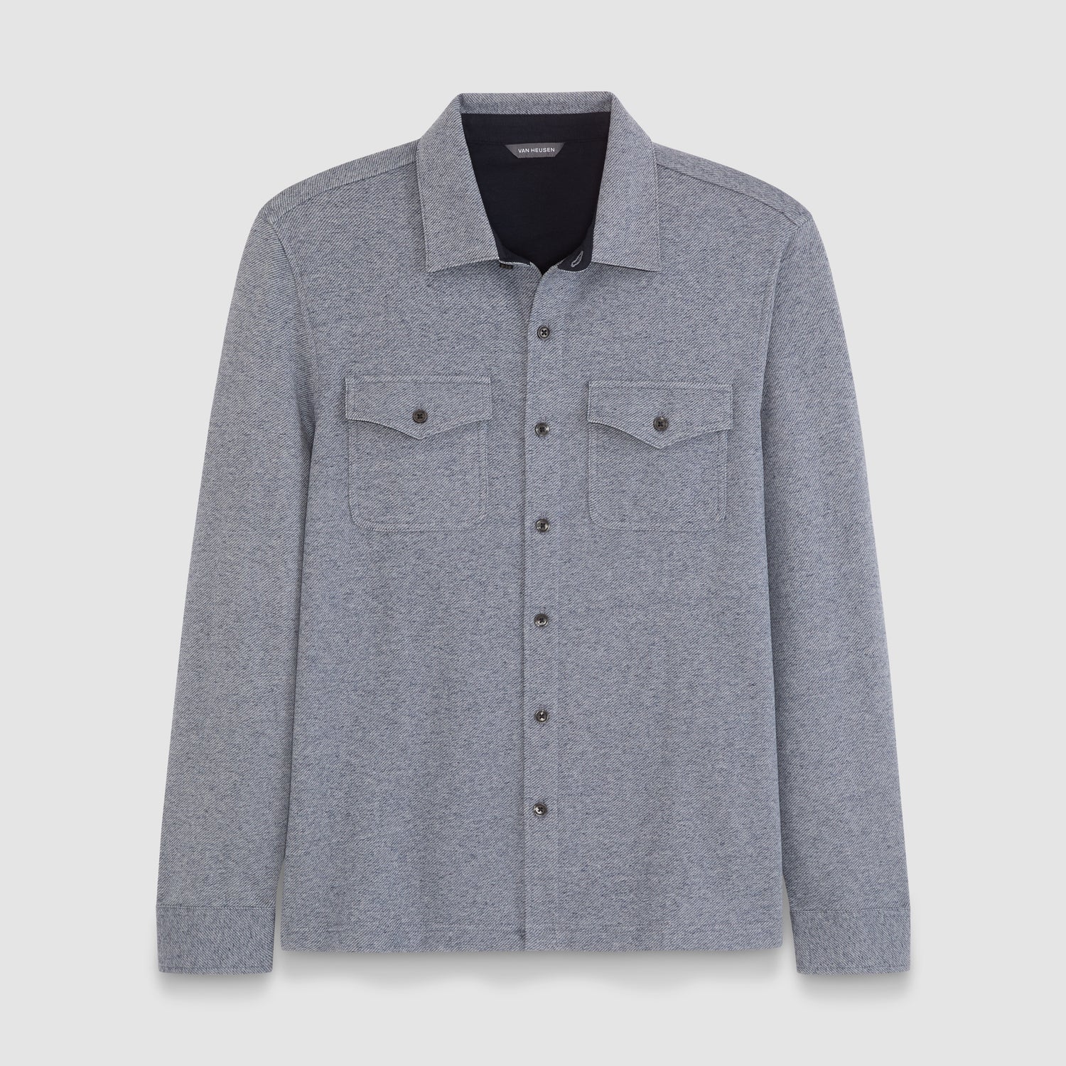 Essential Fleece Knit Long Sleeve Shirt Jacket