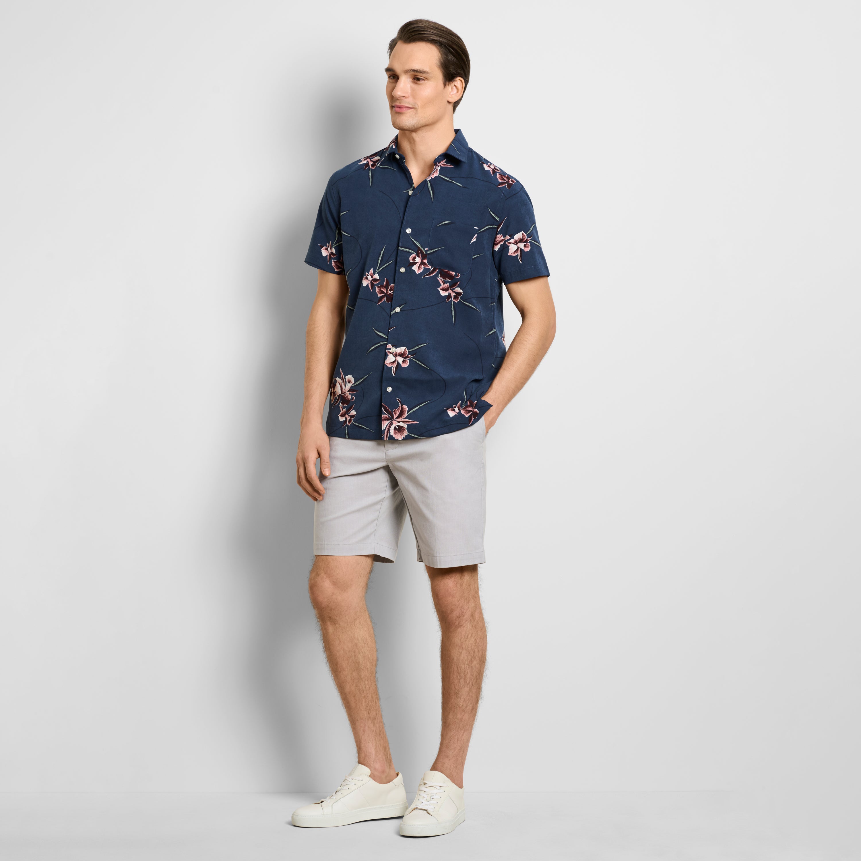 Weekend Printed Short Sleeve Camp Shirt