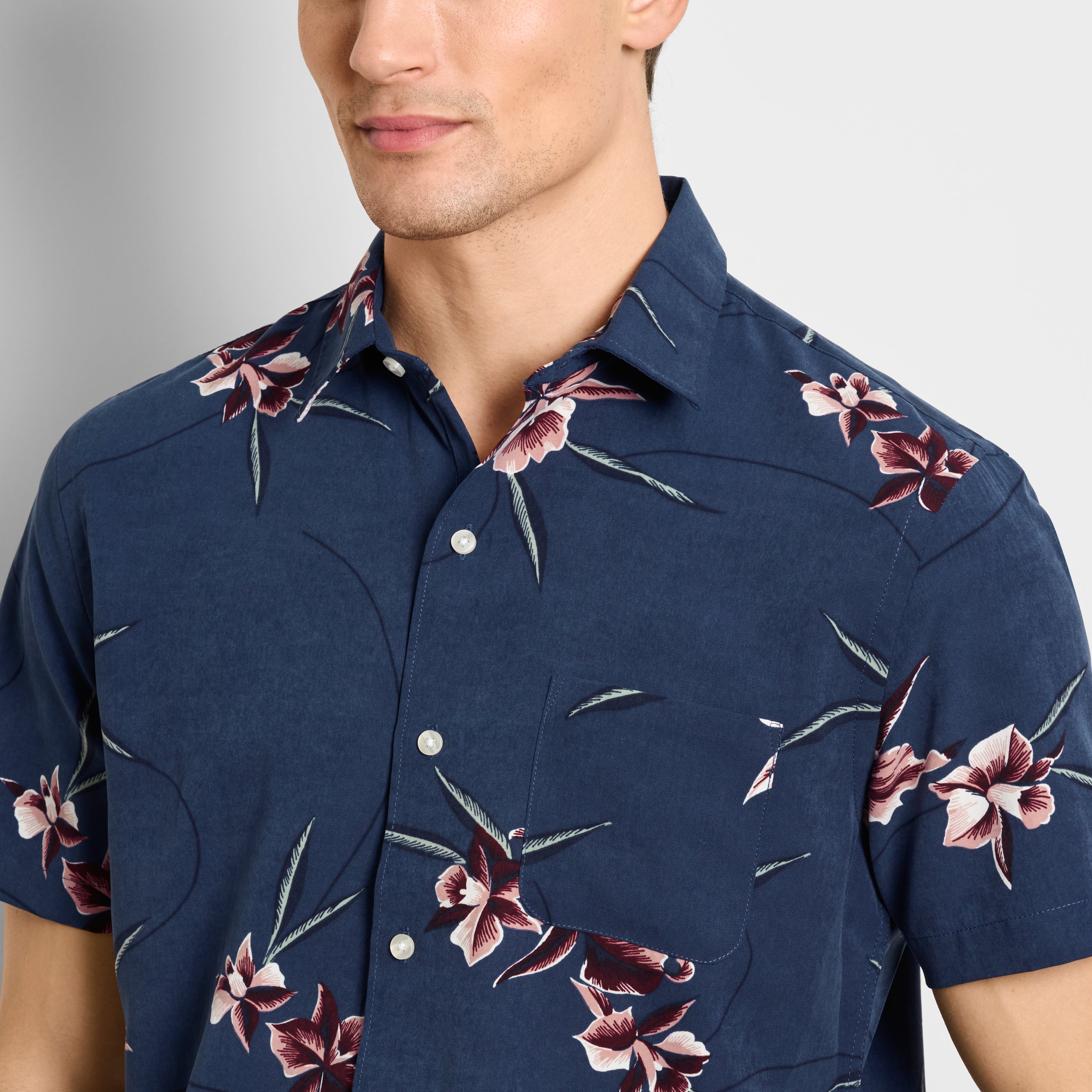 Weekend Printed Short Sleeve Camp Shirt