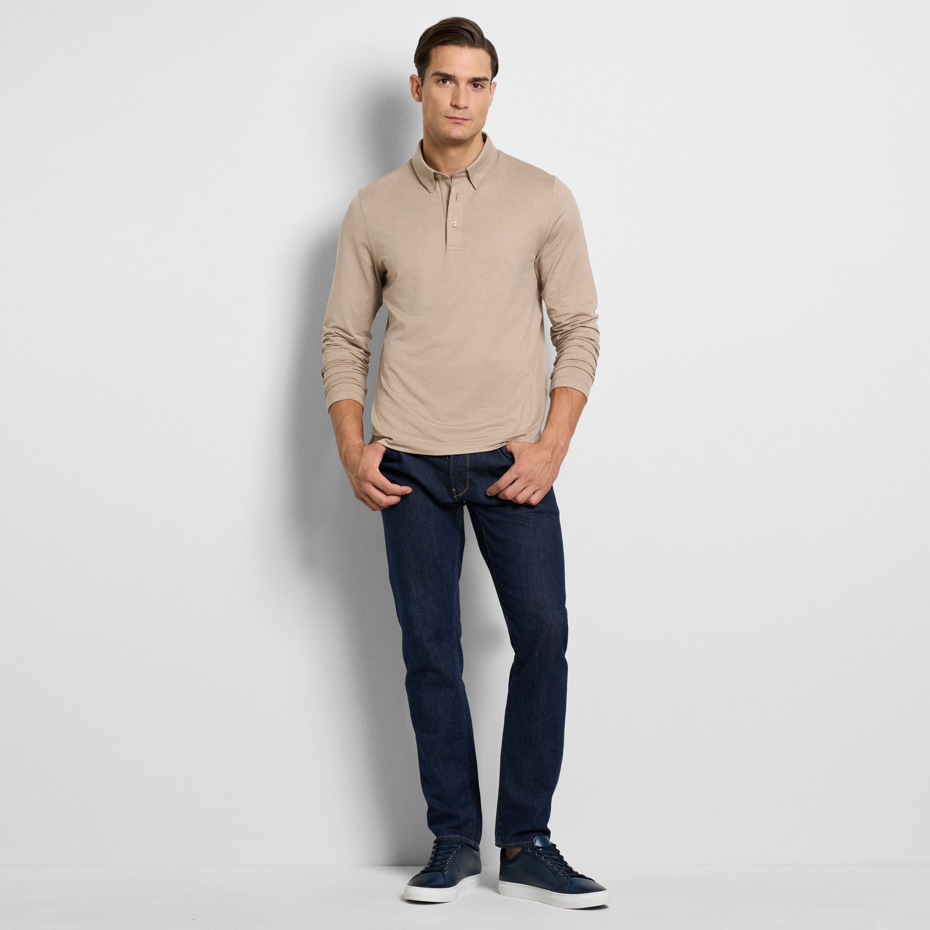 Performance Twill Long Sleeve Polo