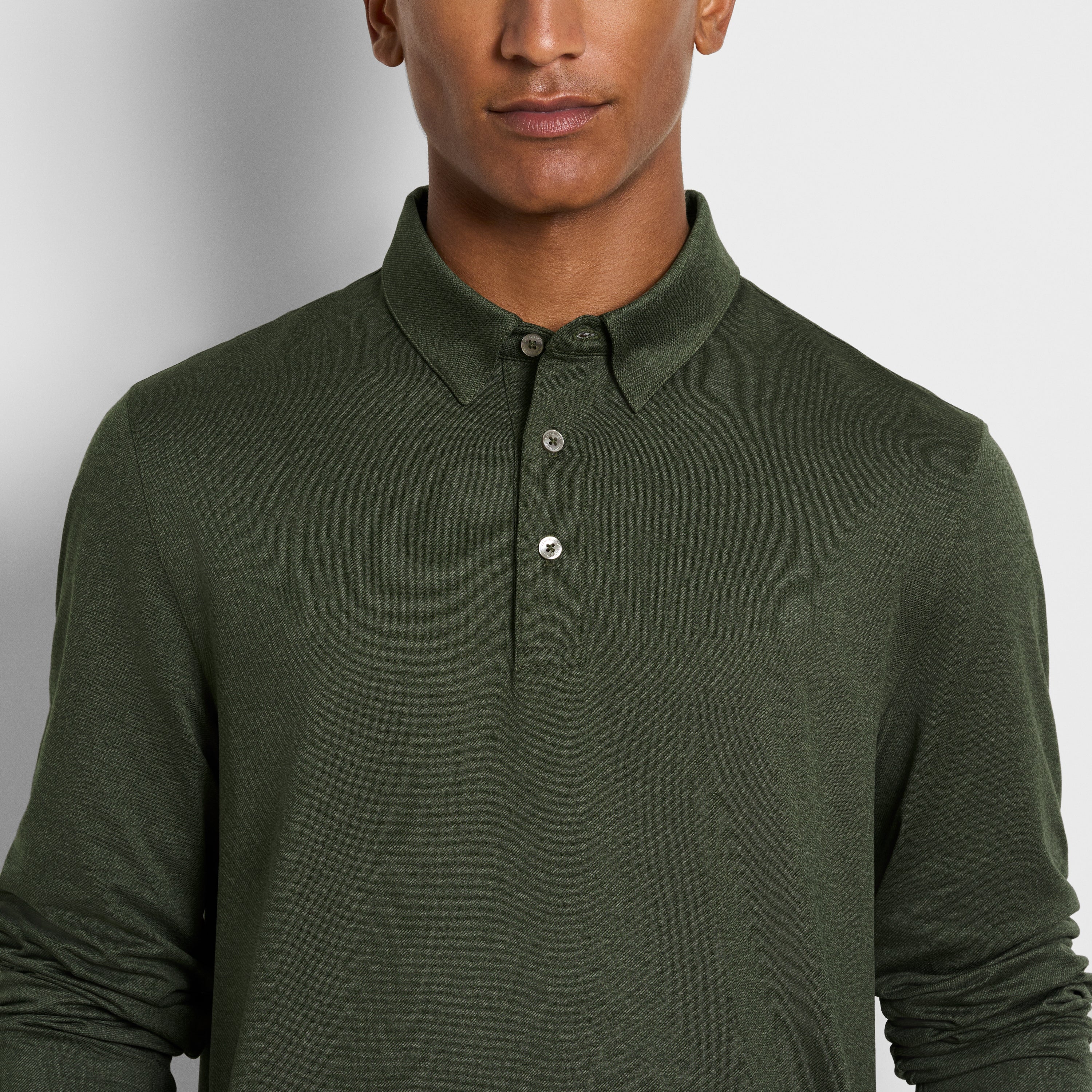 Performance Twill Long Sleeve Polo