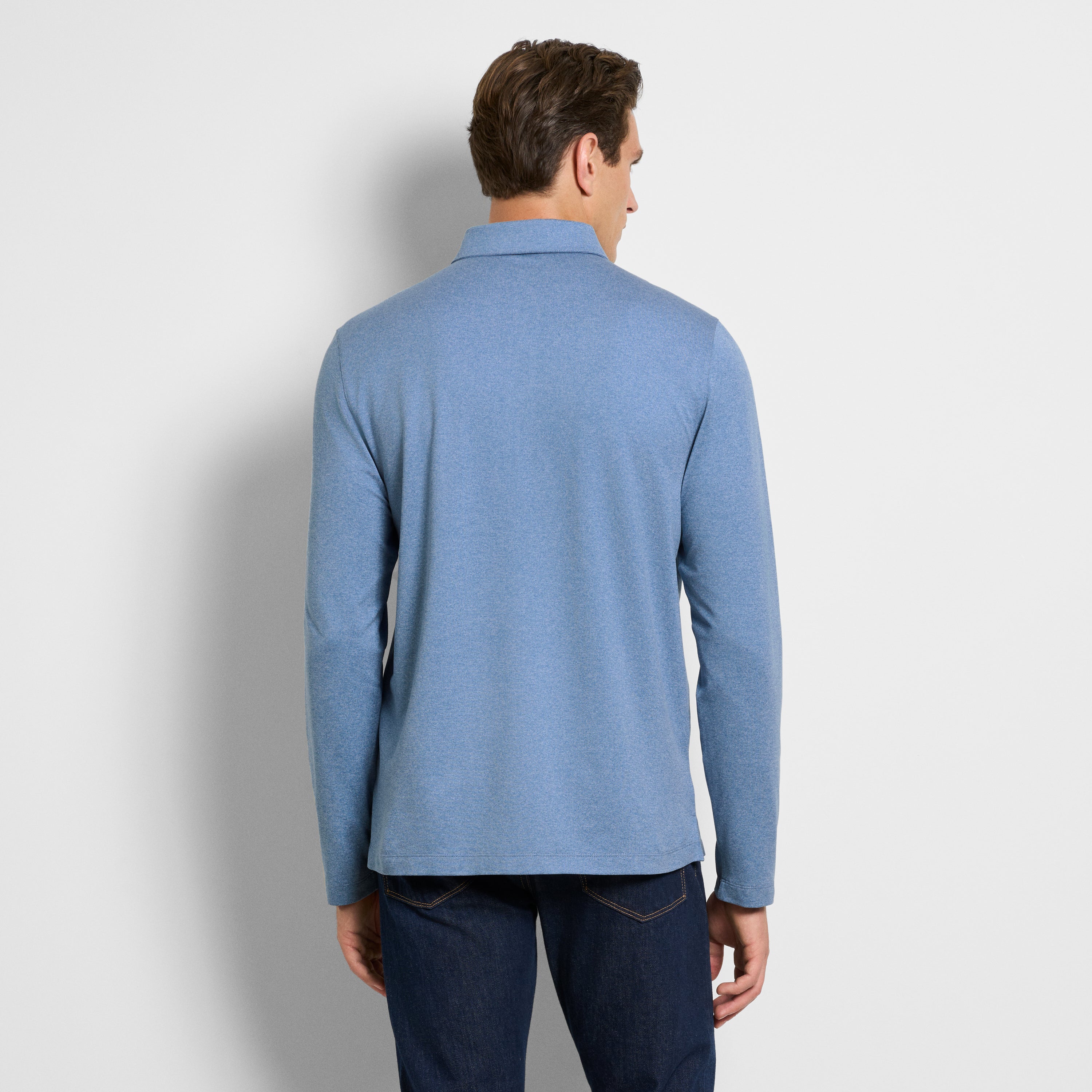 Performance Twill Long Sleeve Polo