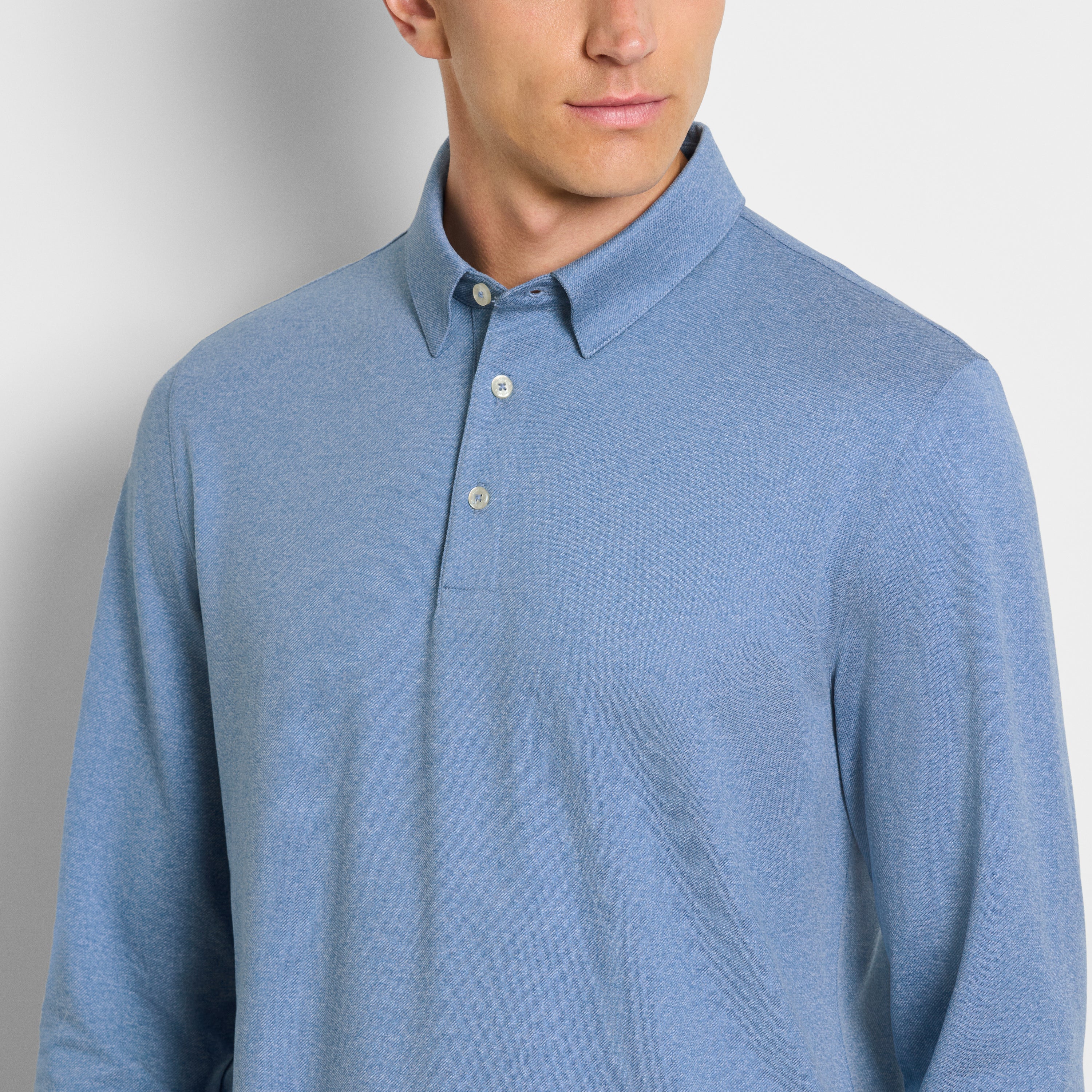 Performance Twill Long Sleeve Polo