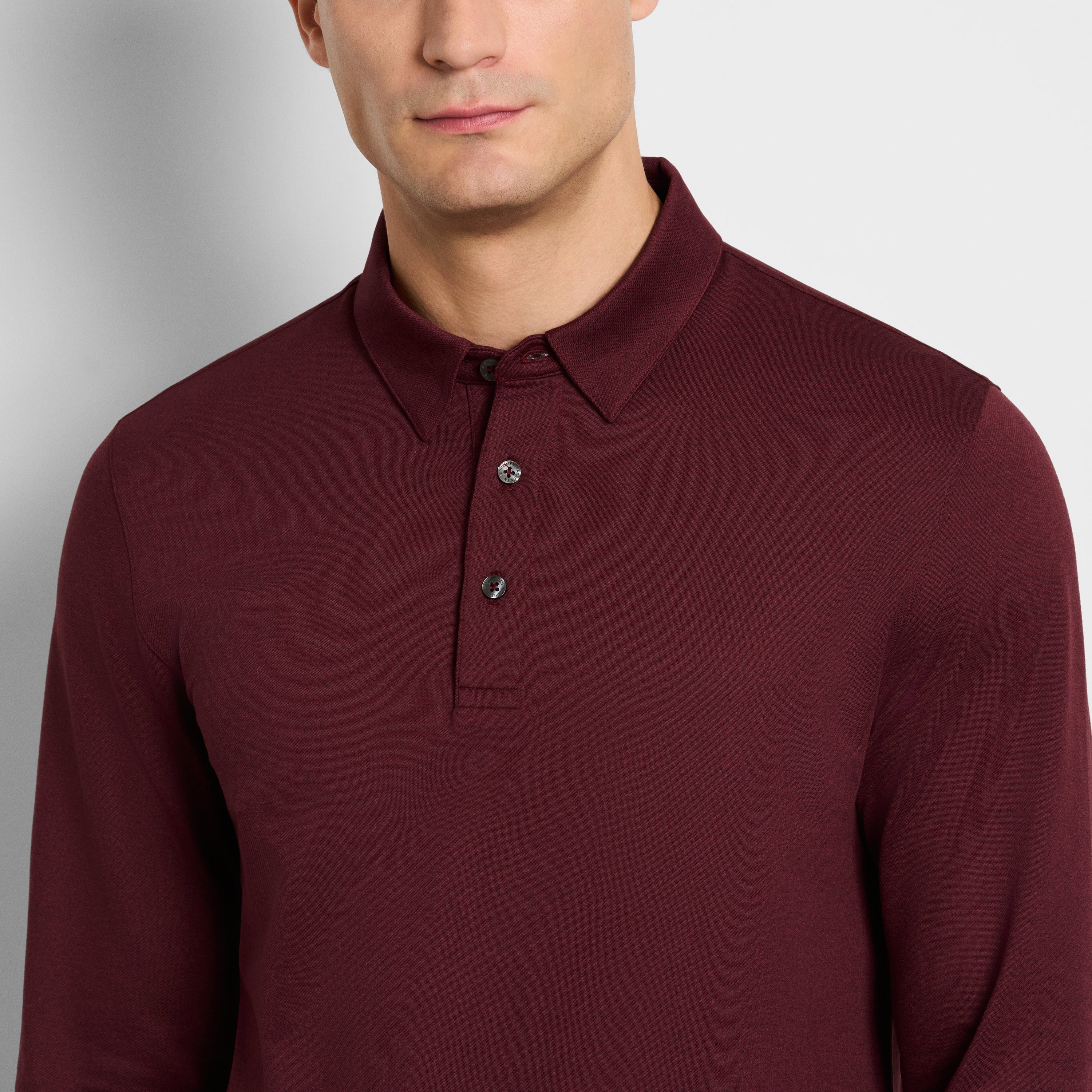 Performance Twill Long Sleeve Polo