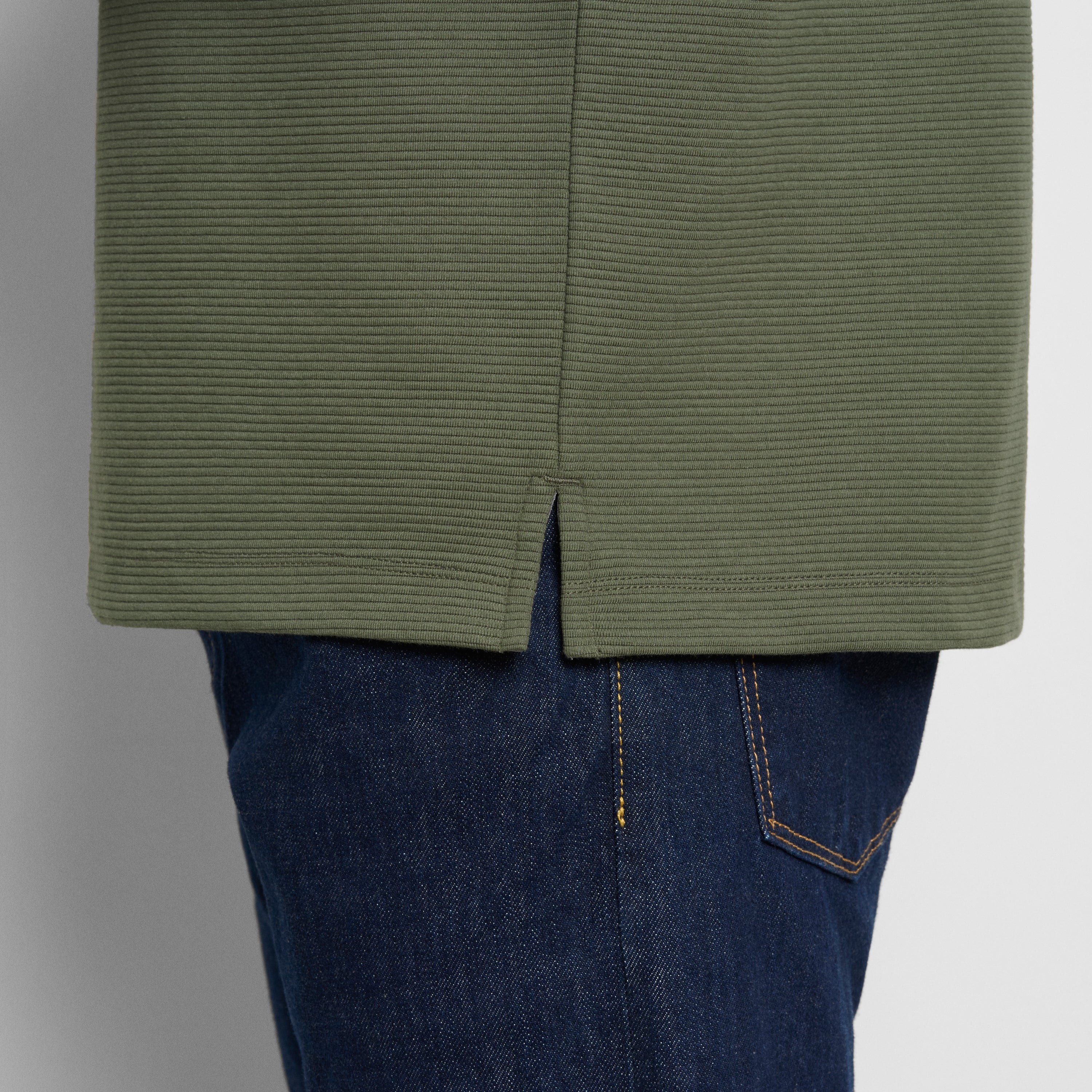 Regular Fit Essential Ottoman Blocked Long Sleeve Polo