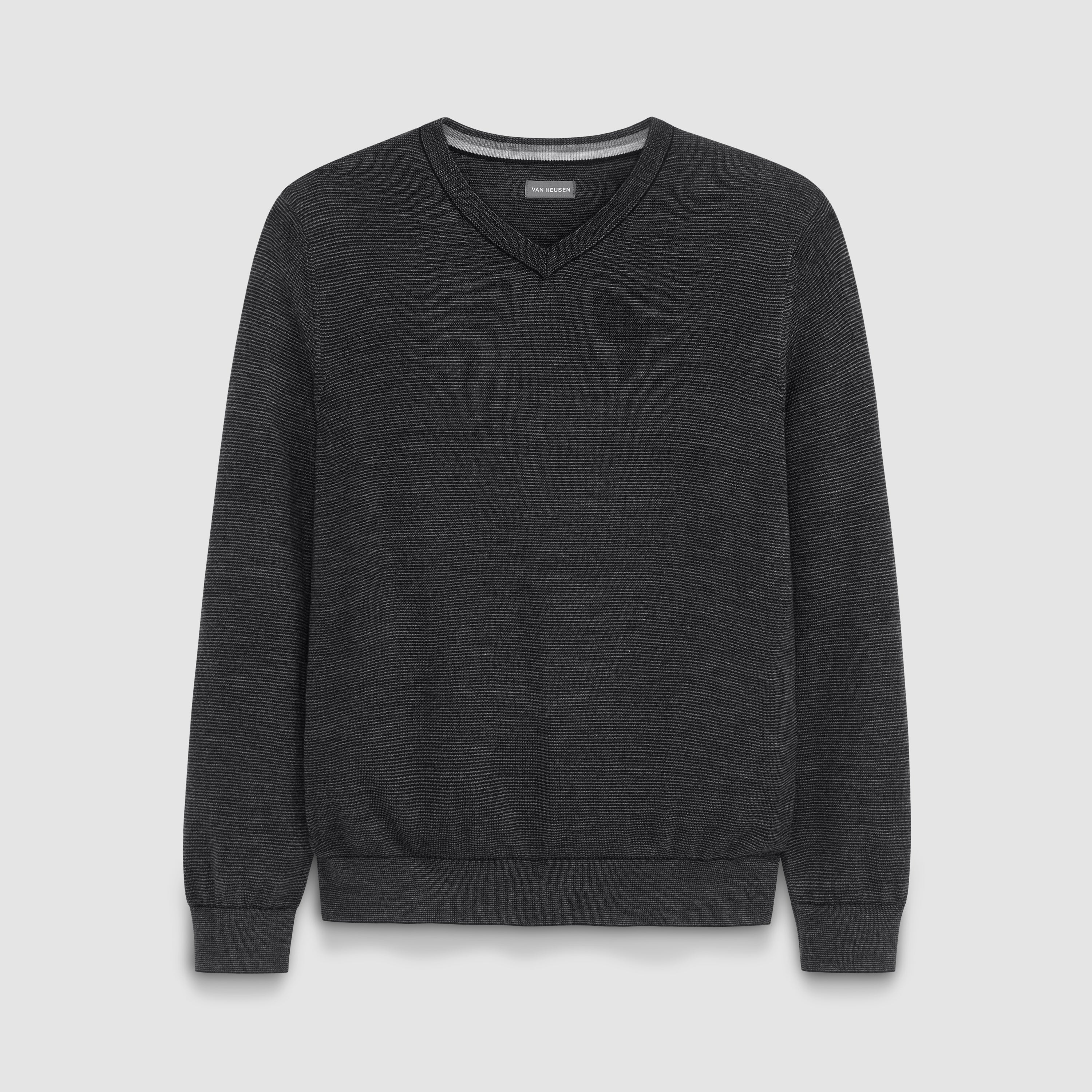 Essential End on End Long Sleeve V-Neck Sweater