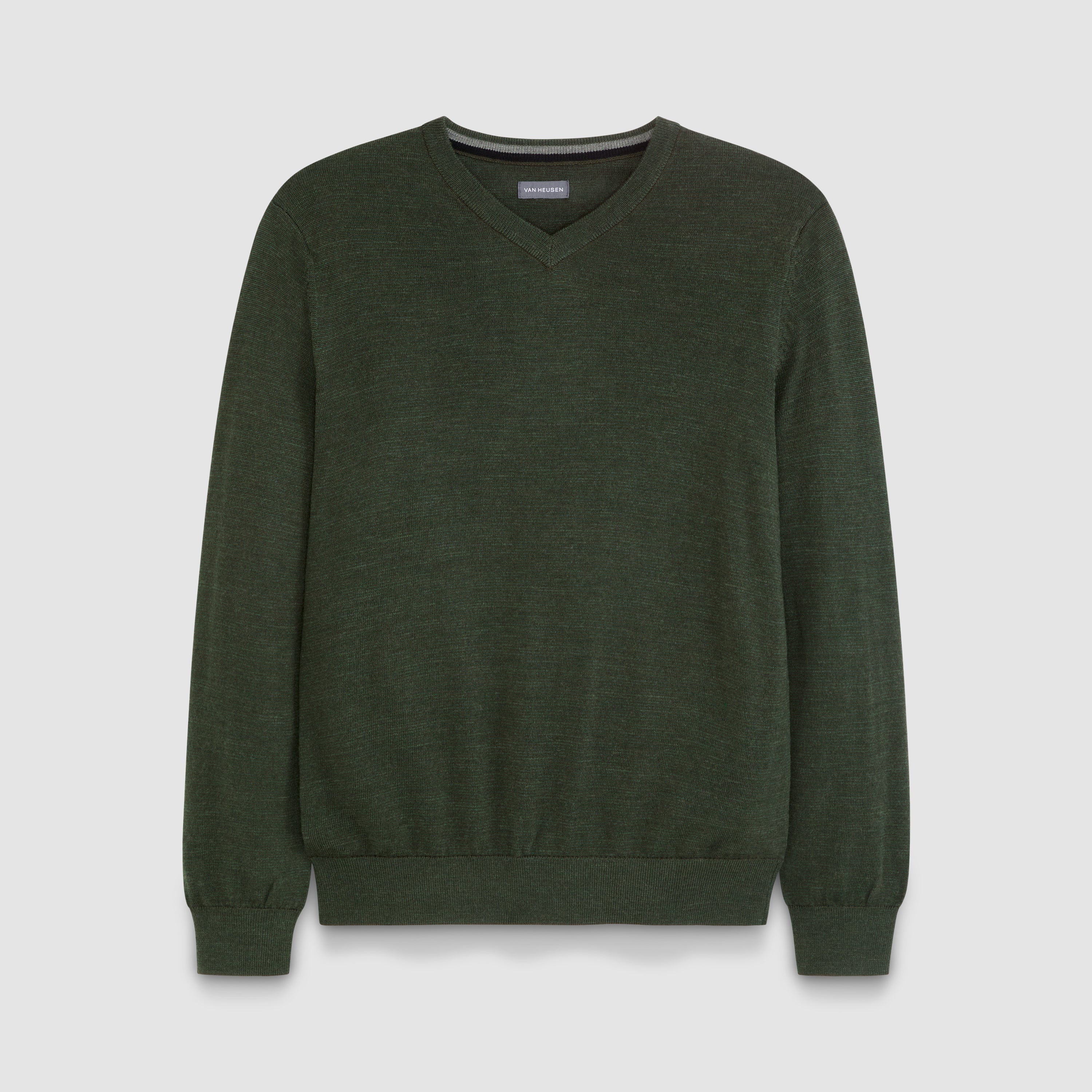 Essential End on End Long Sleeve V-Neck Sweater