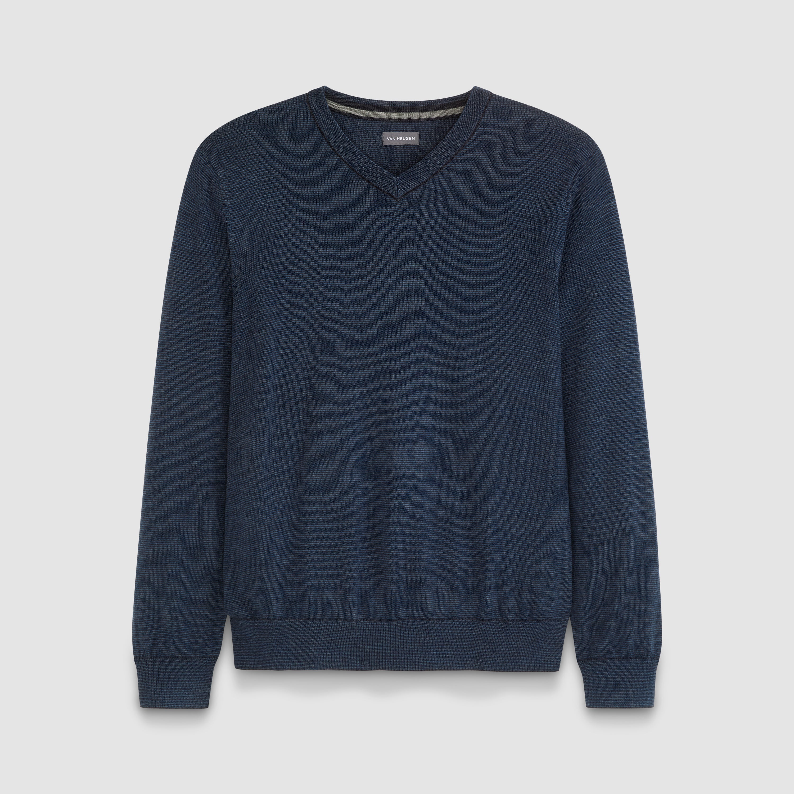 Essential End on End Long Sleeve V-Neck Sweater