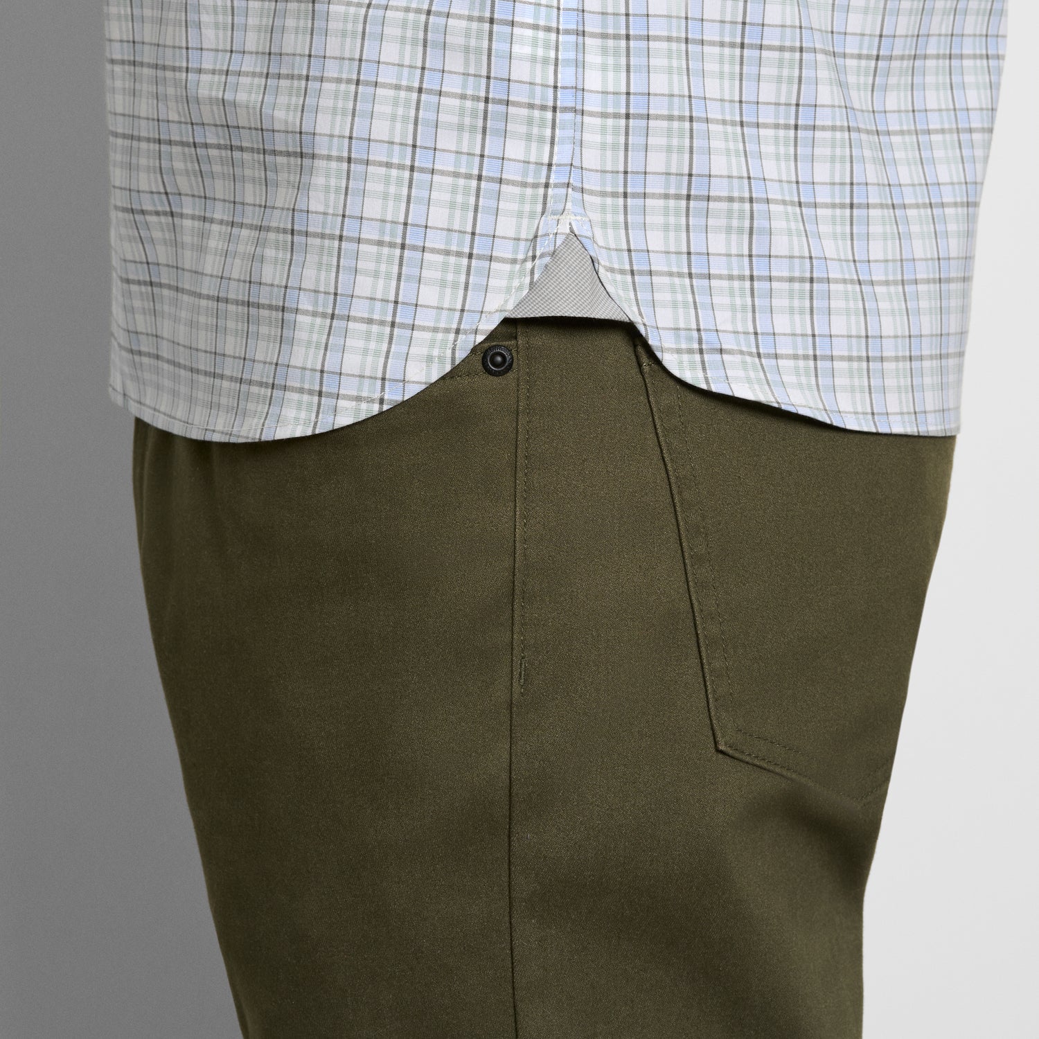 Folsen Short Sleeve Stain Shield Shirt Plaid Print - Slim Fit