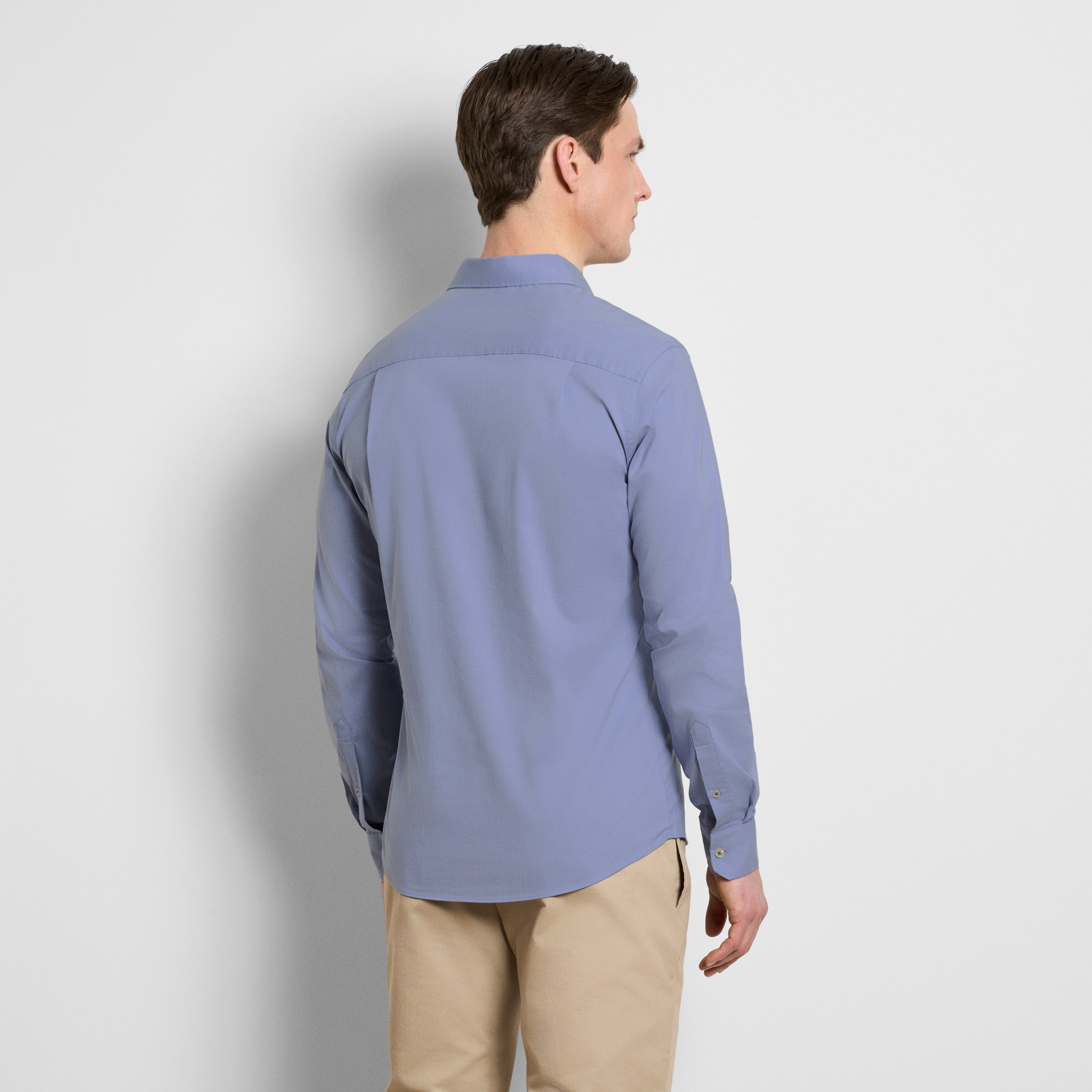 Originals Long Sleeve Shirt Dobby Dot Print - Slim Fit
