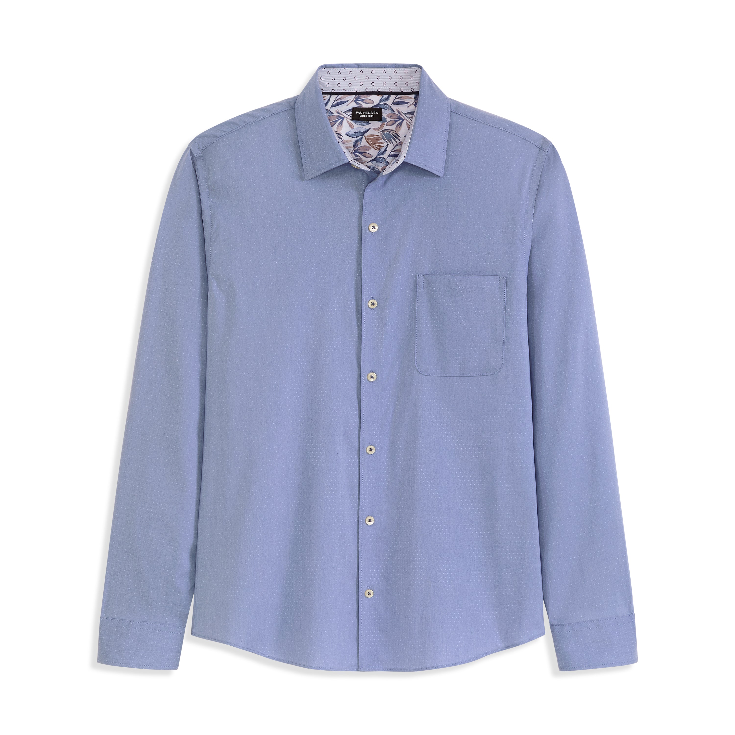Originals Long Sleeve Shirt Dobby Dot Print - Slim Fit