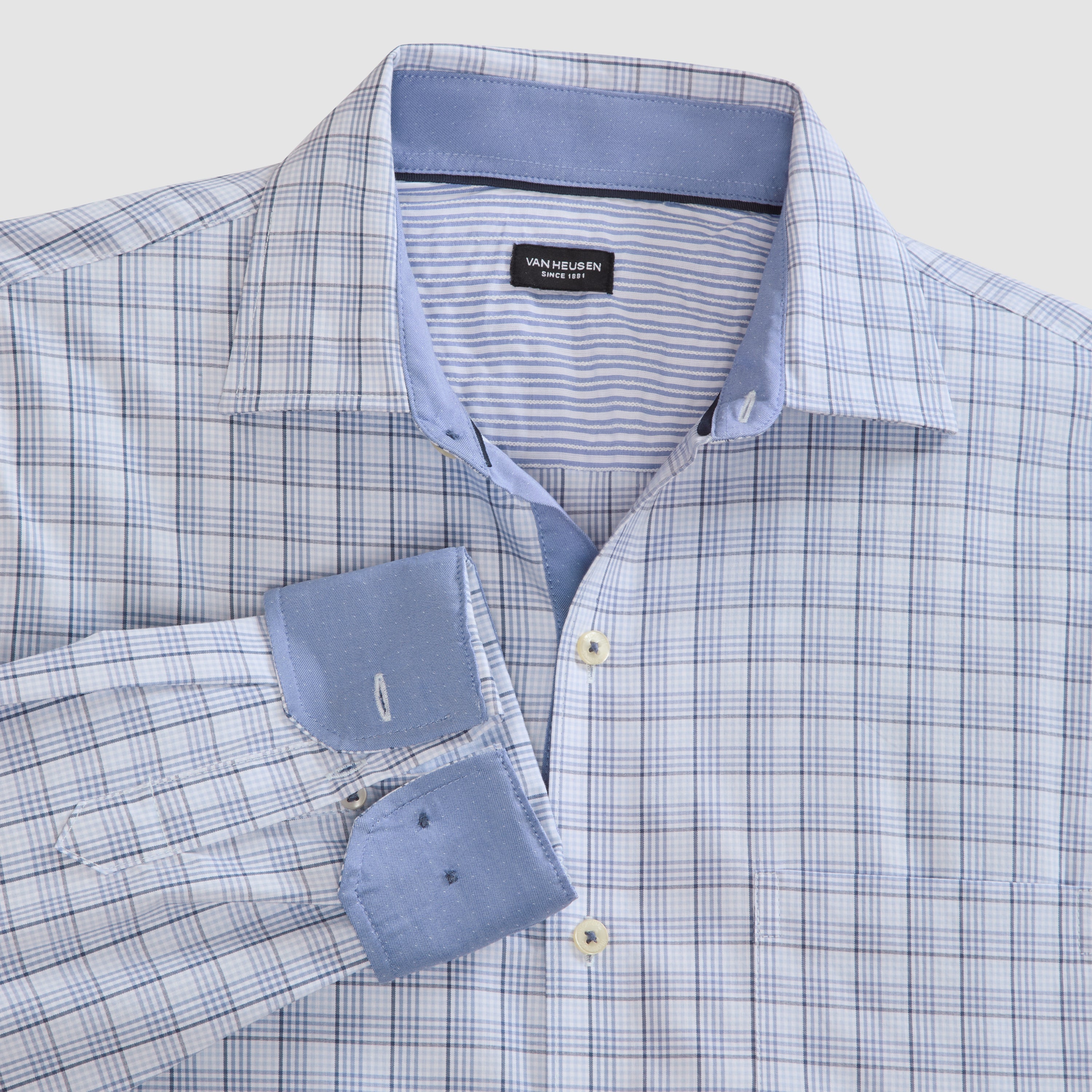 Originals Tattersall Print Long Sleeve Shirt - Slim Fit
