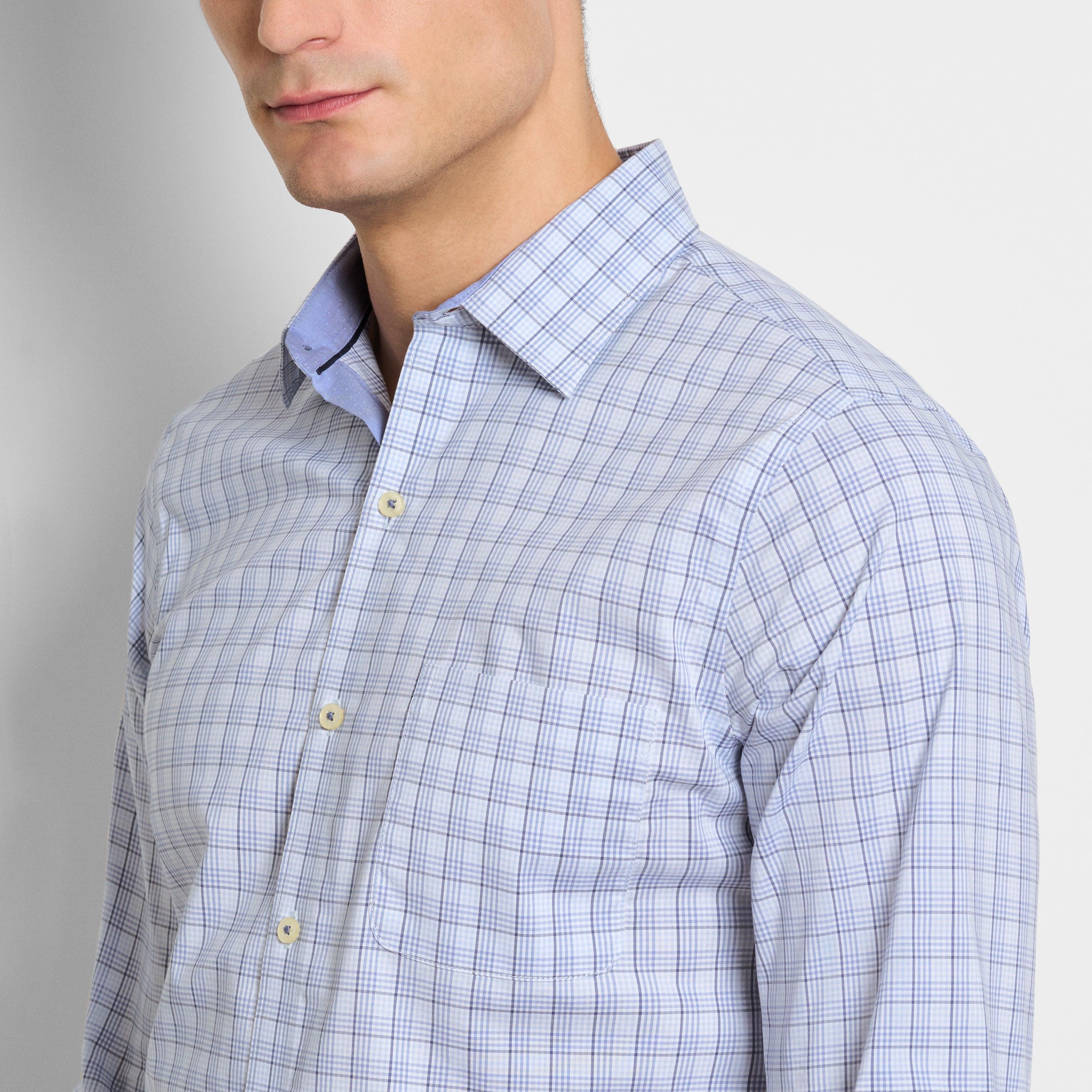 Originals Tattersall Print Long Sleeve Shirt - Slim Fit