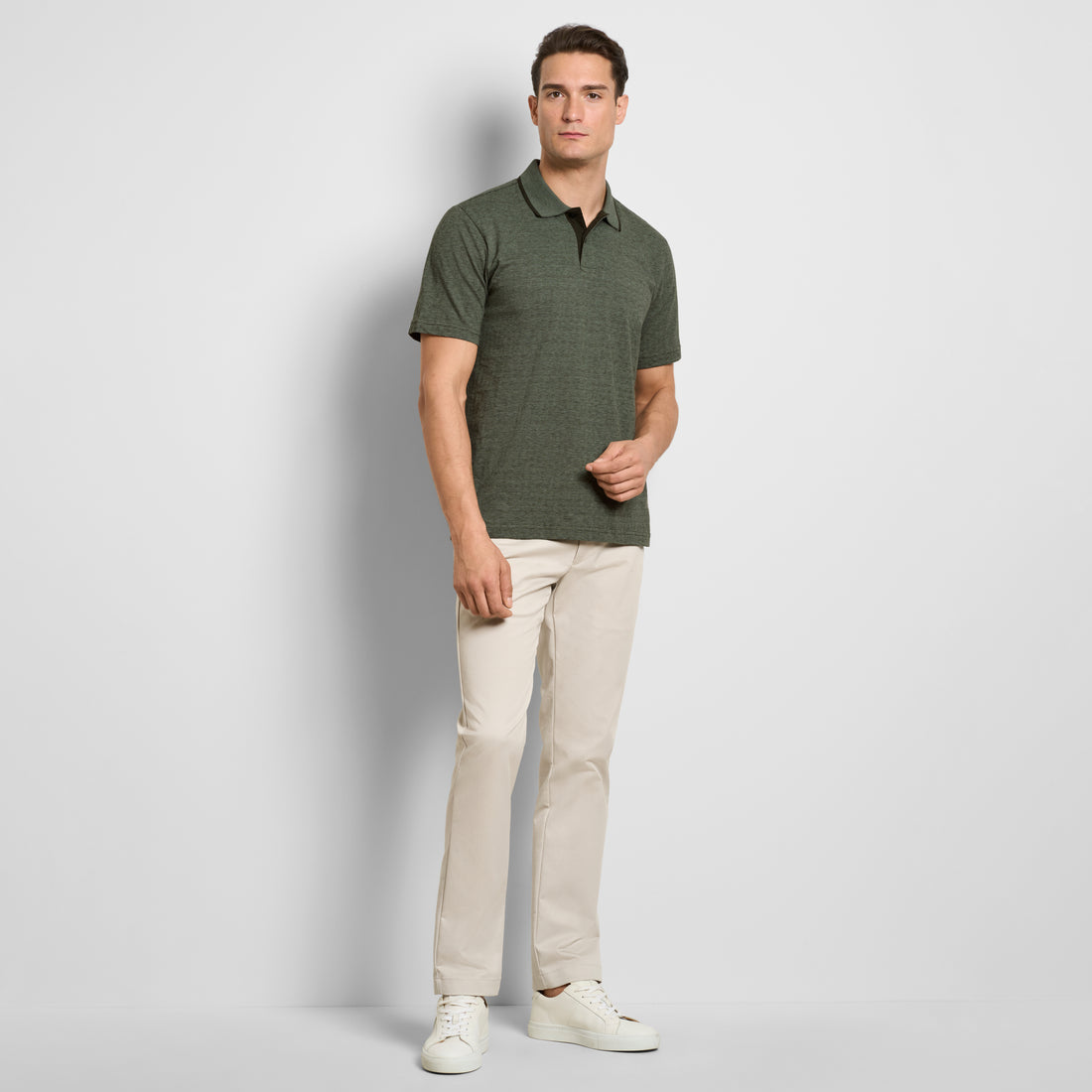 Essential Jacquard Short Sleeve Polo