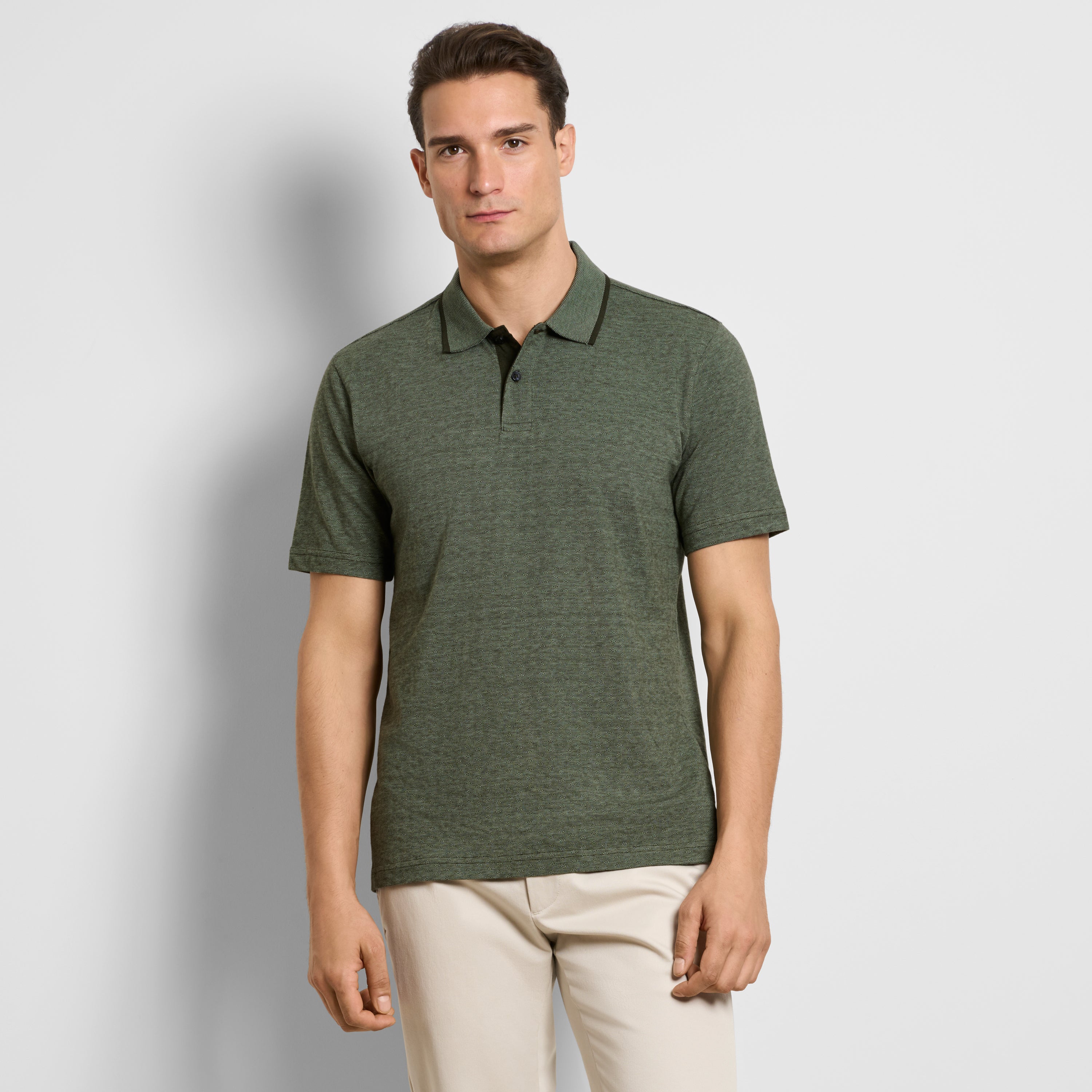Essential Jacquard Short Sleeve Polo