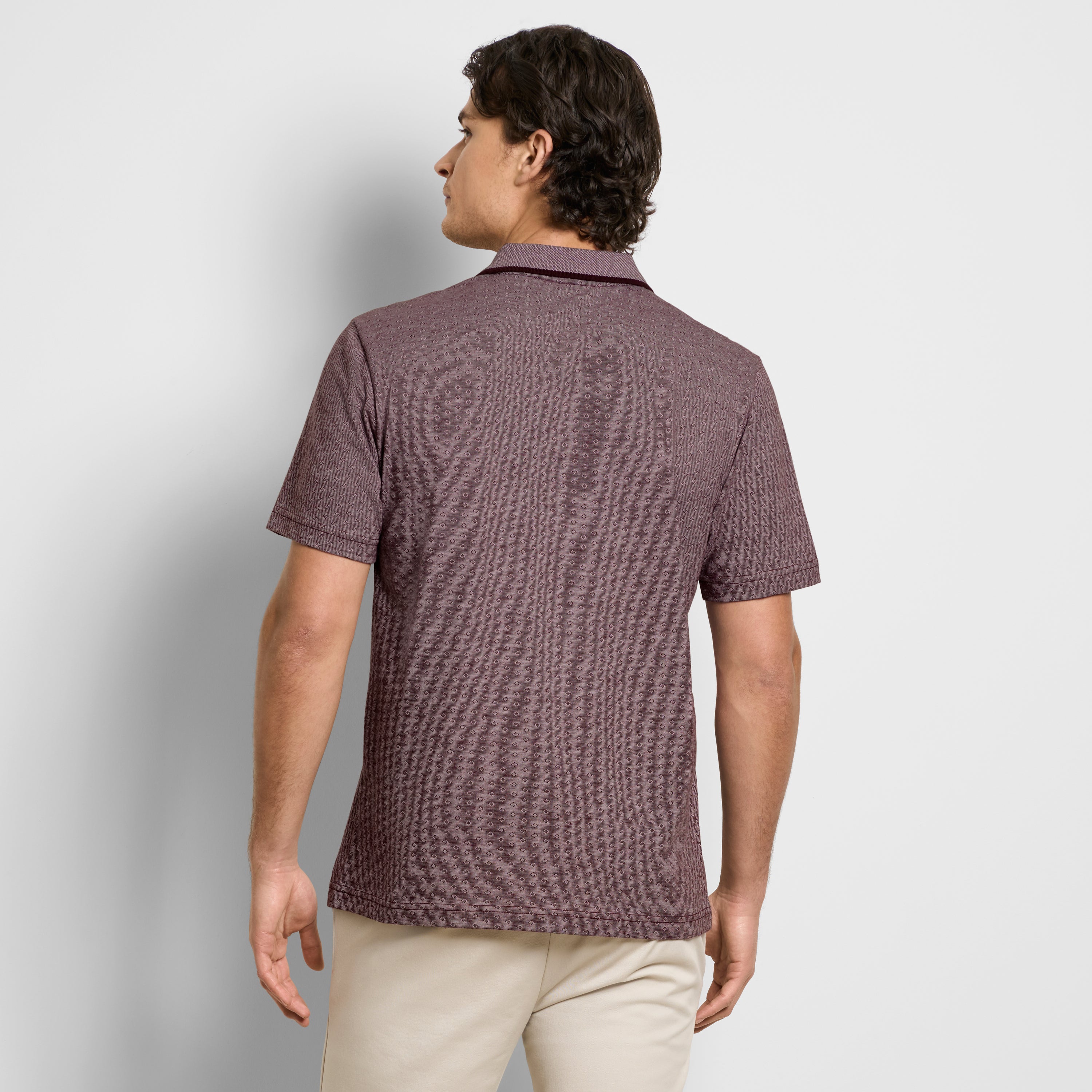 Essential Jacquard Short Sleeve Polo
