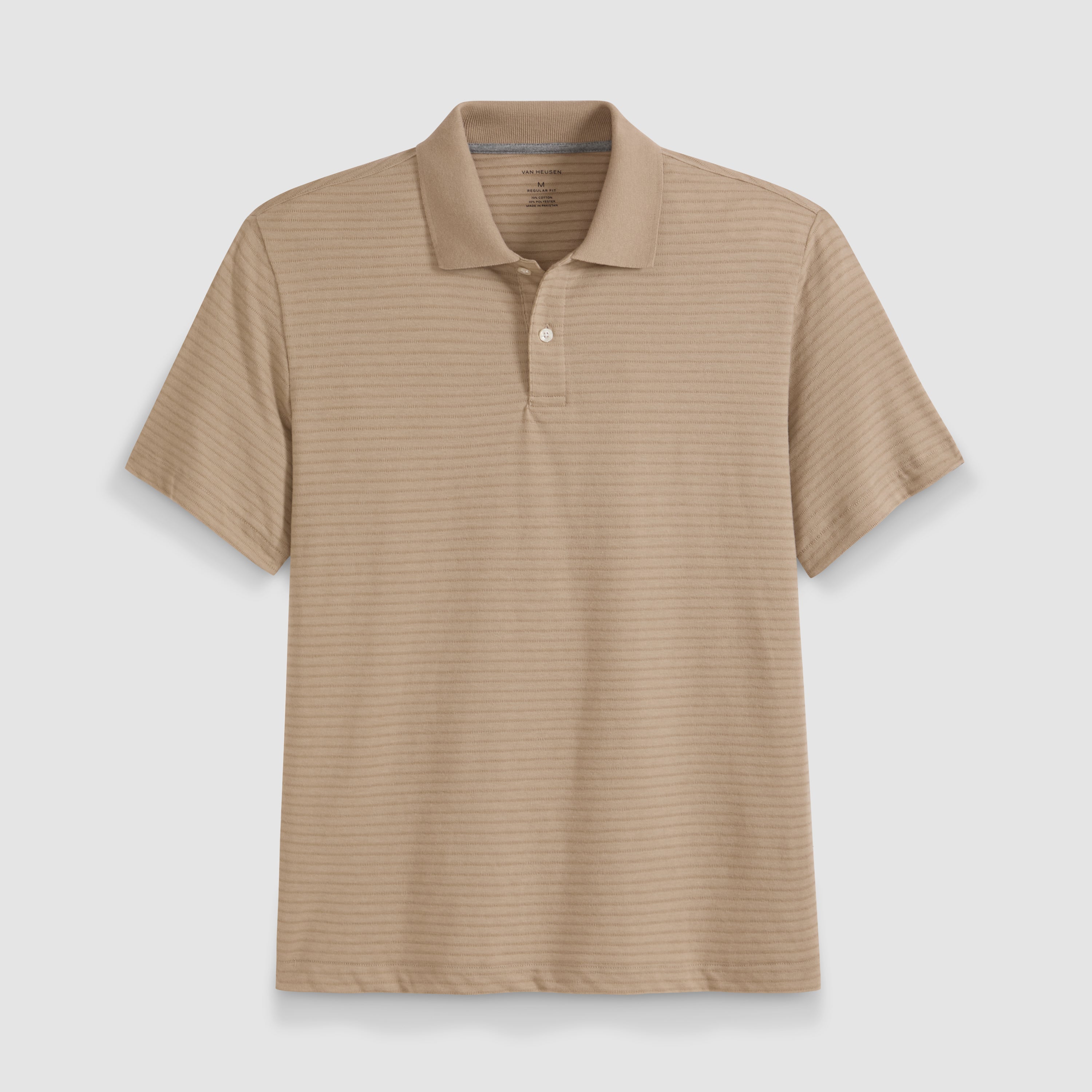 Essential Feeder Stripe Textured Short Sleeve Polo