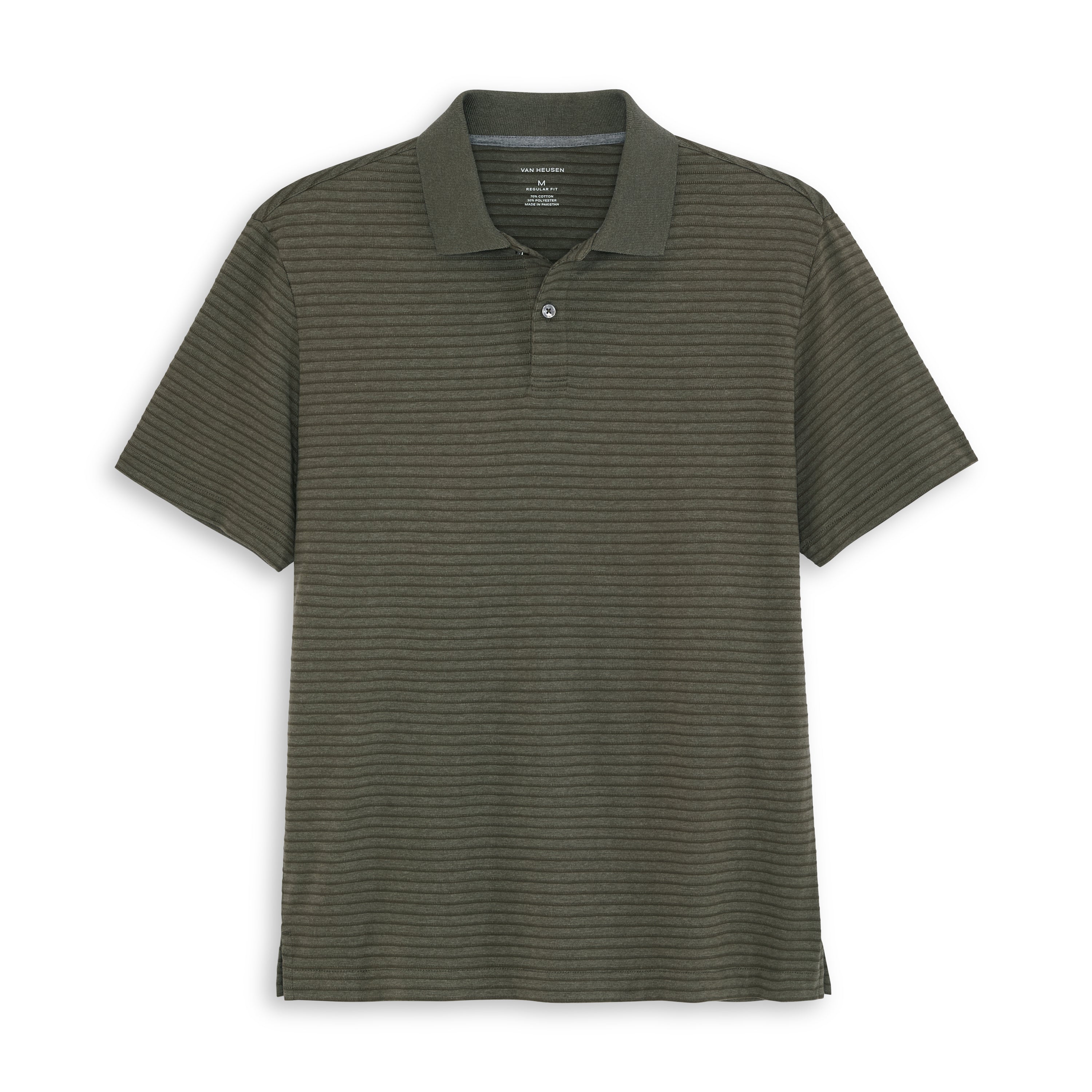 Essential Feeder Stripe Textured Short Sleeve Polo
