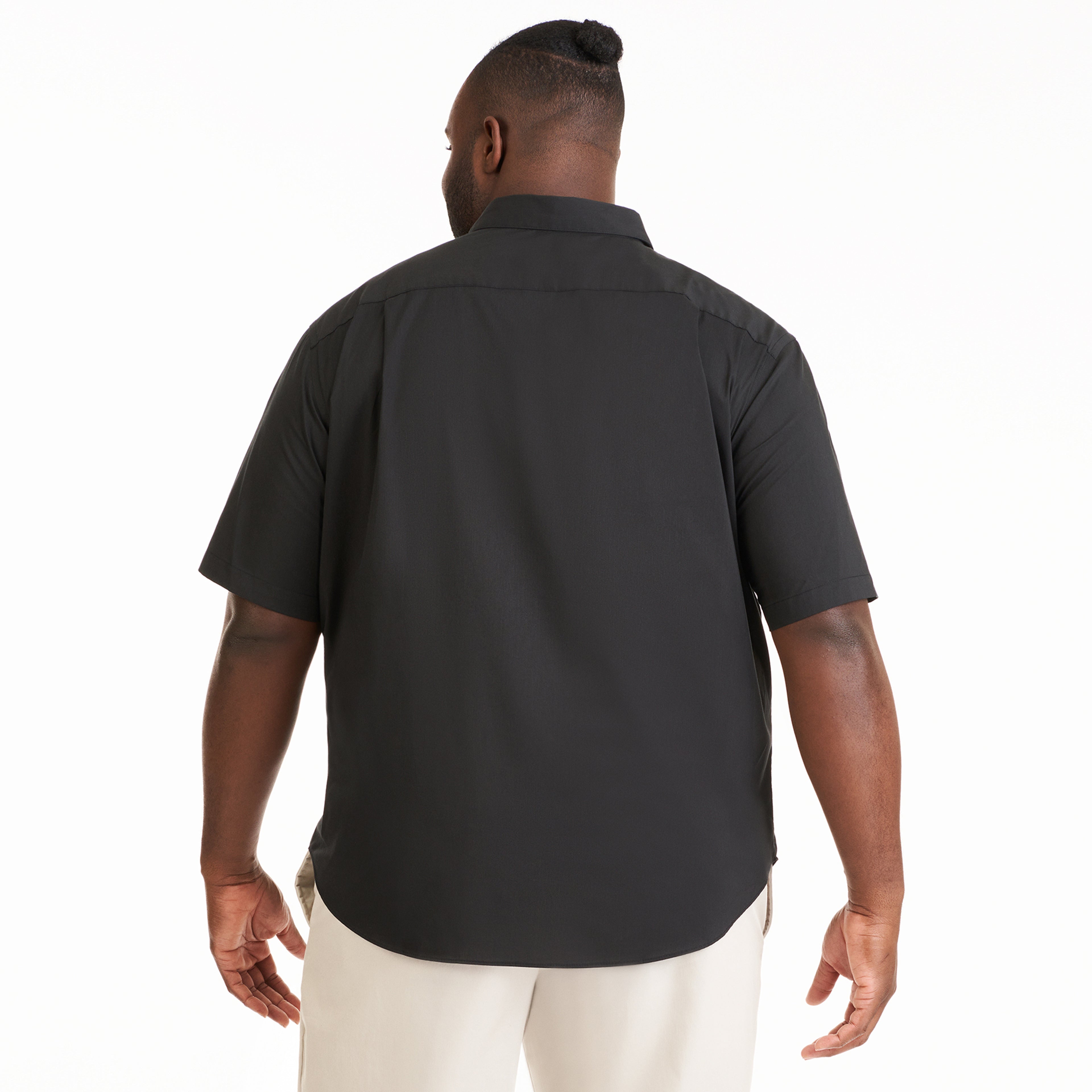 Folsen Short Sleeve Stain Shield Solid - Big & Tall