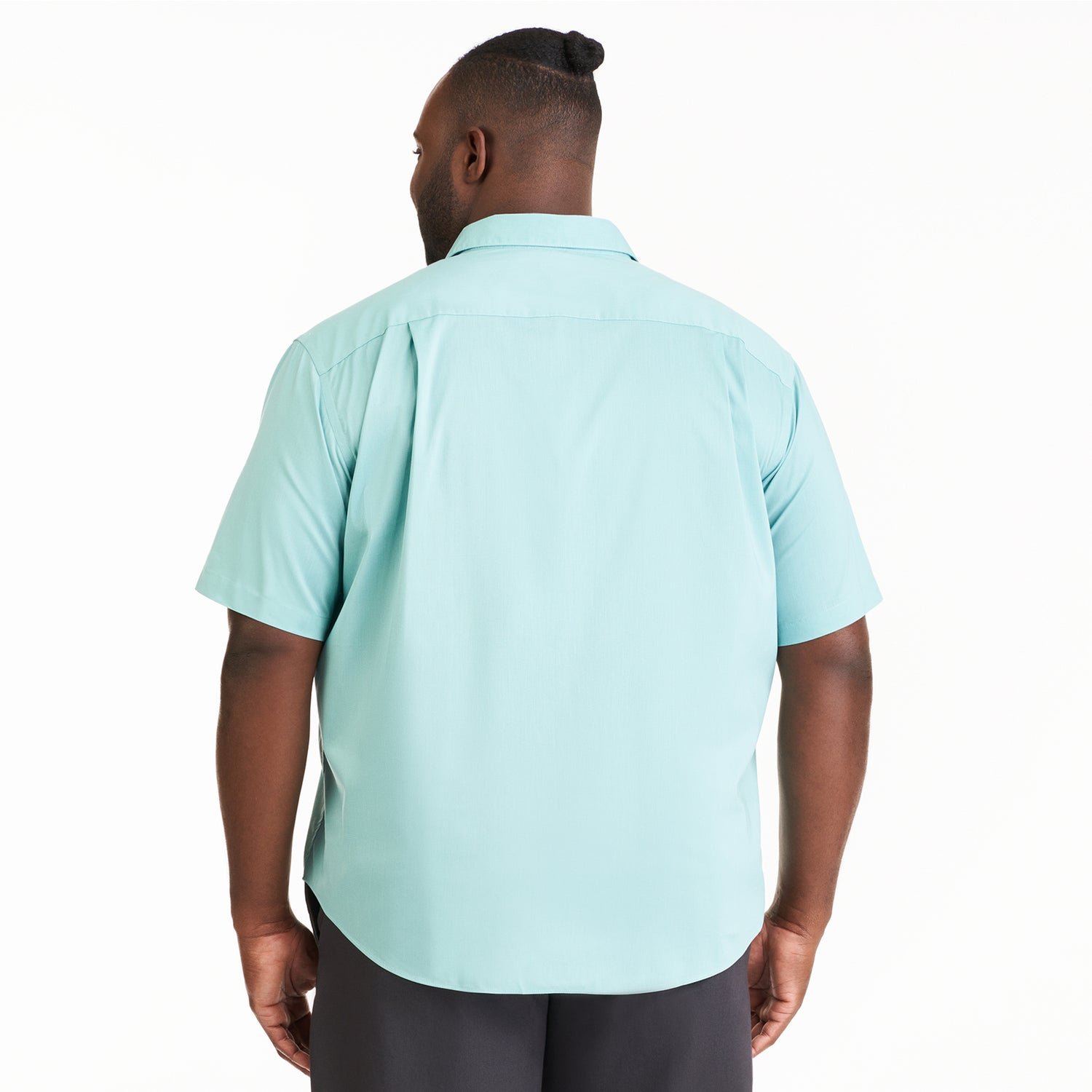 Folsen Short Sleeve Stain Shield Solid - Big & Tall