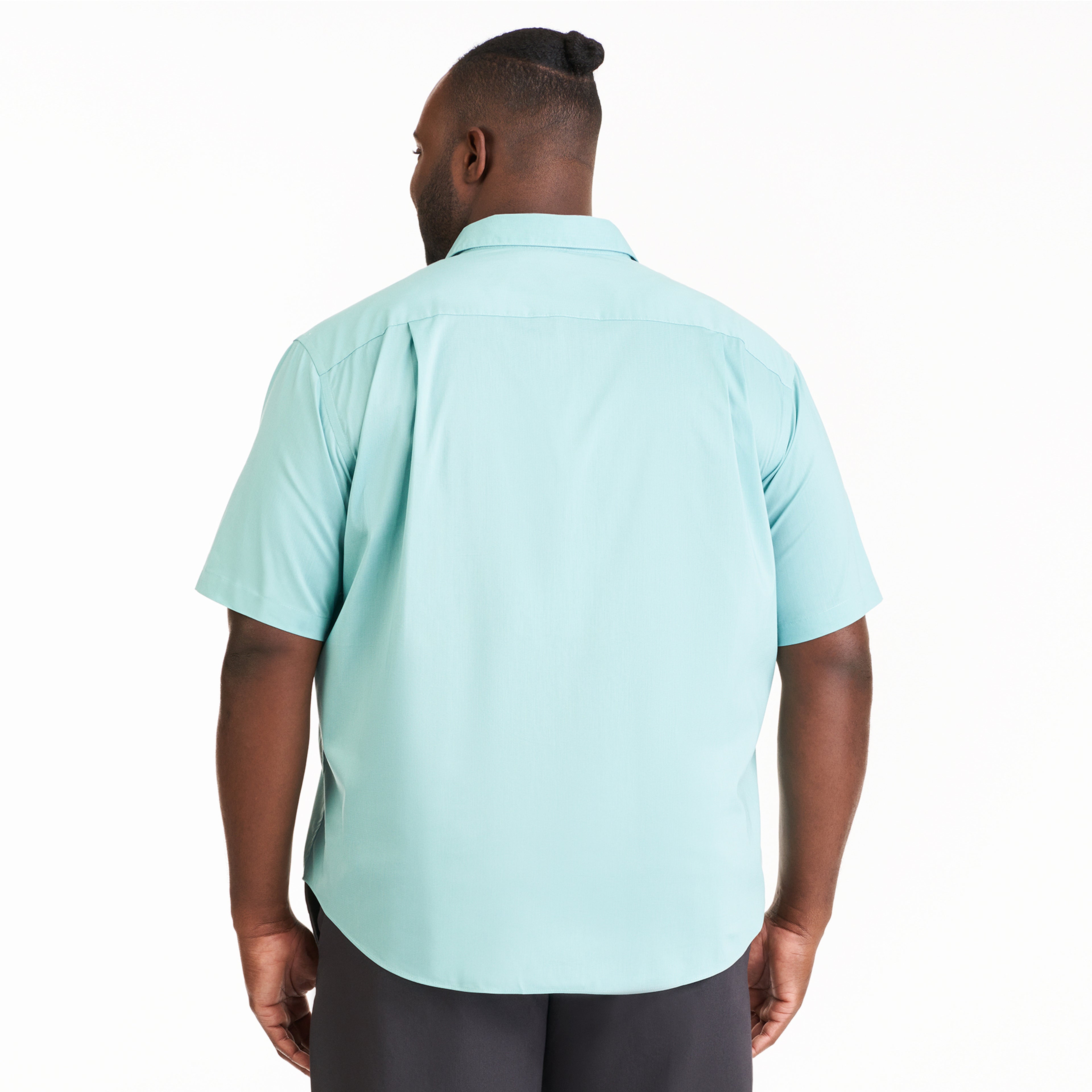 Folsen Short Sleeve Stain Shield Solid - Big & Tall