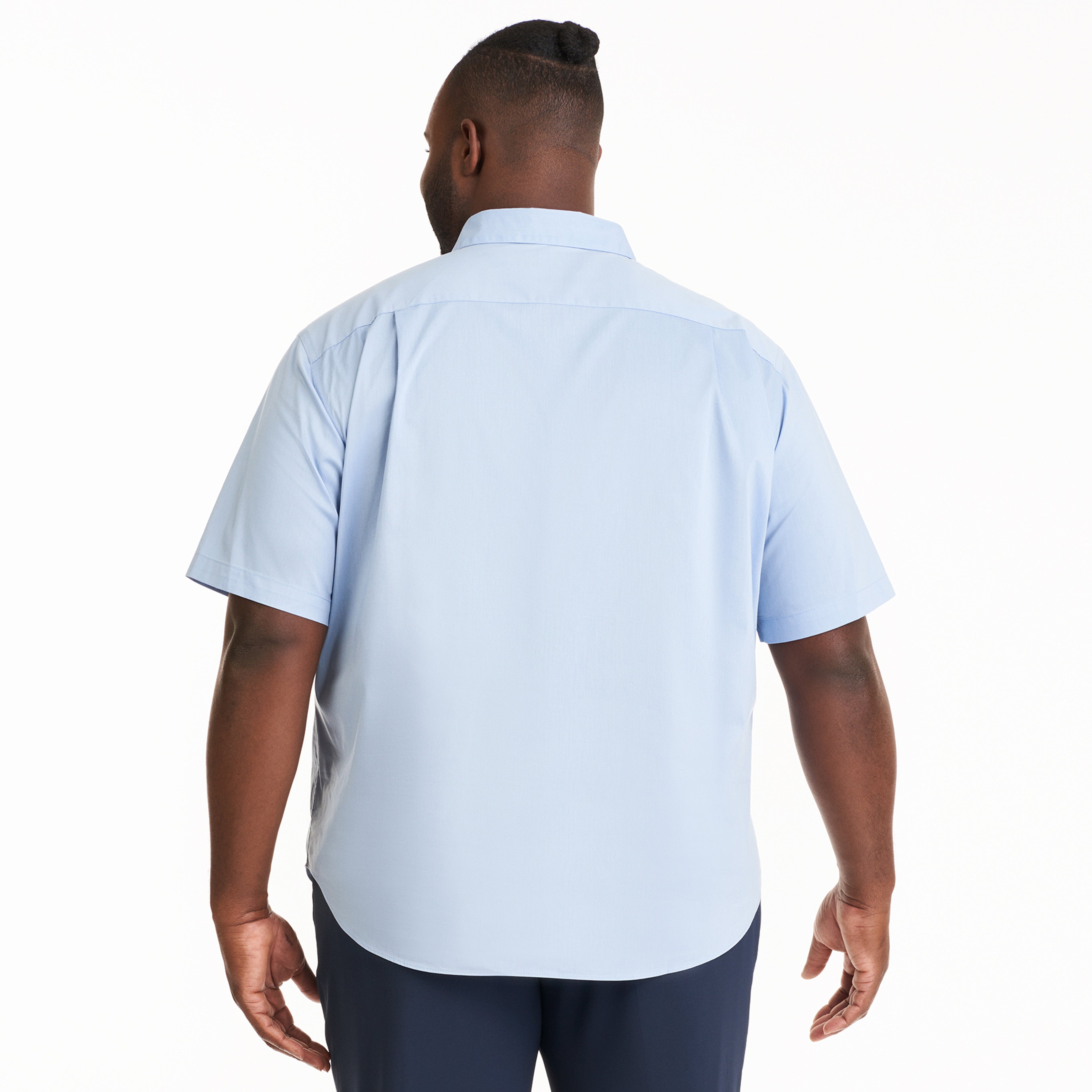 Folsen Short Sleeve Stain Shield Solid - Big & Tall