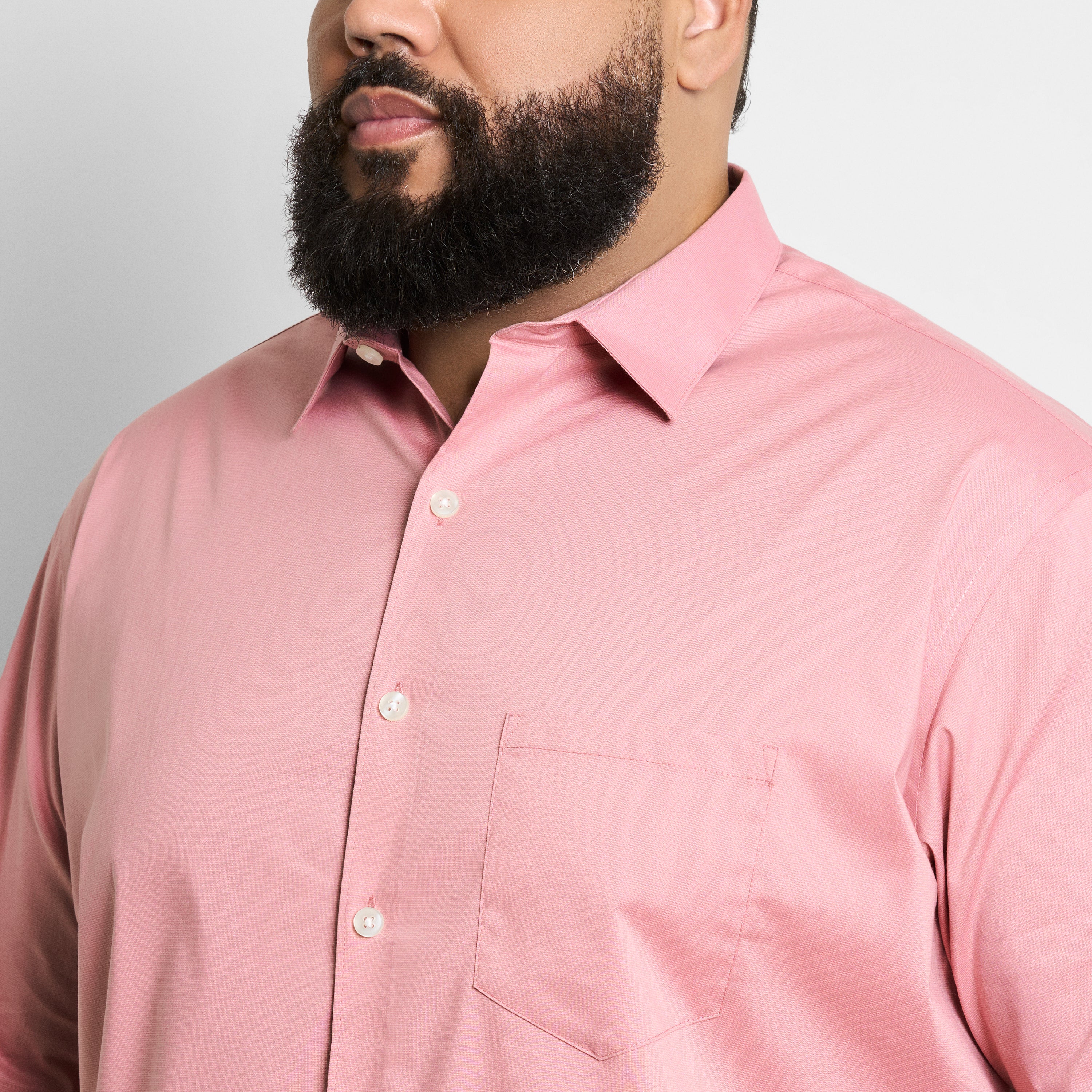 Folsen Short Sleeve Stain Shield Solid - Big & Tall