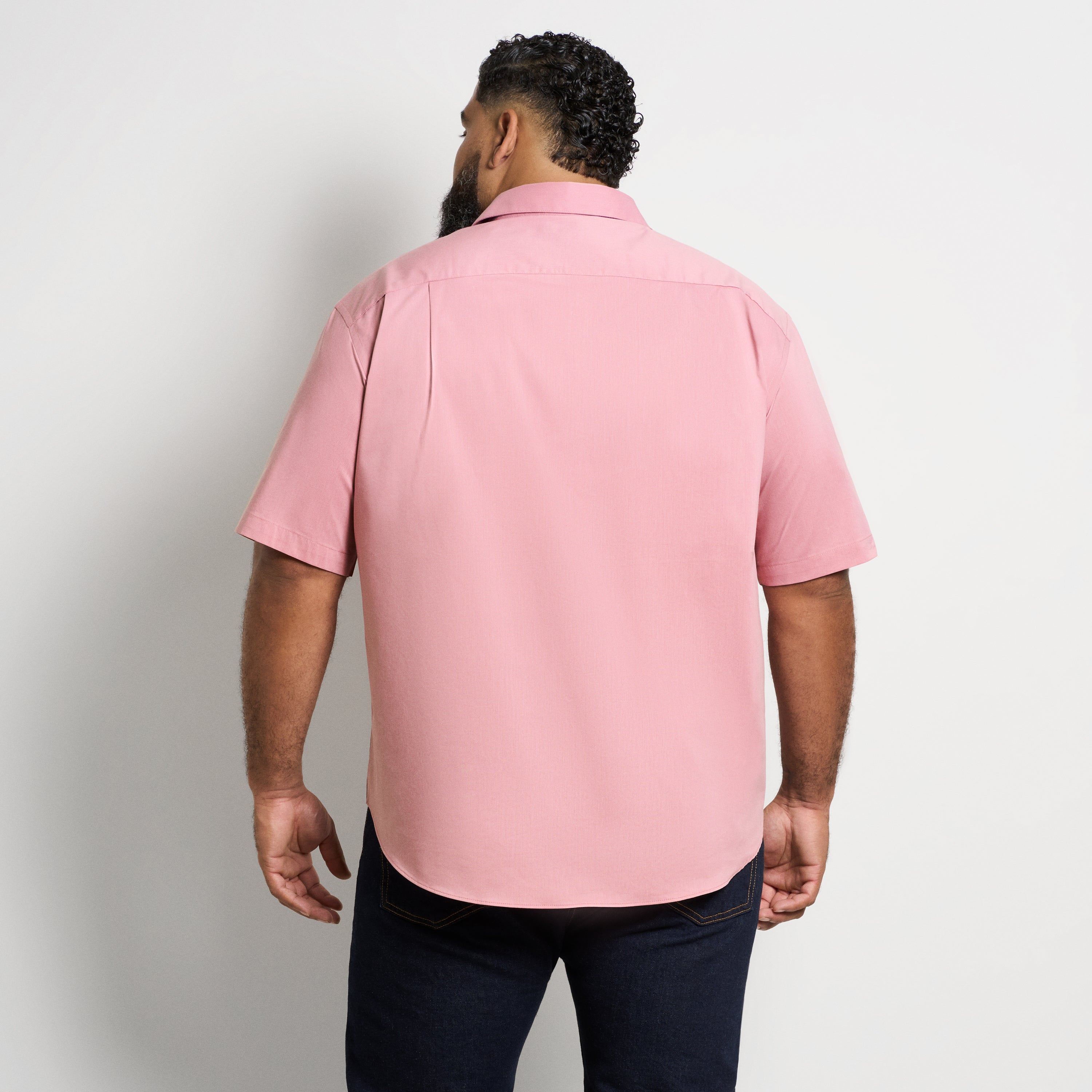 Folsen Short Sleeve Stain Shield Solid - Big & Tall