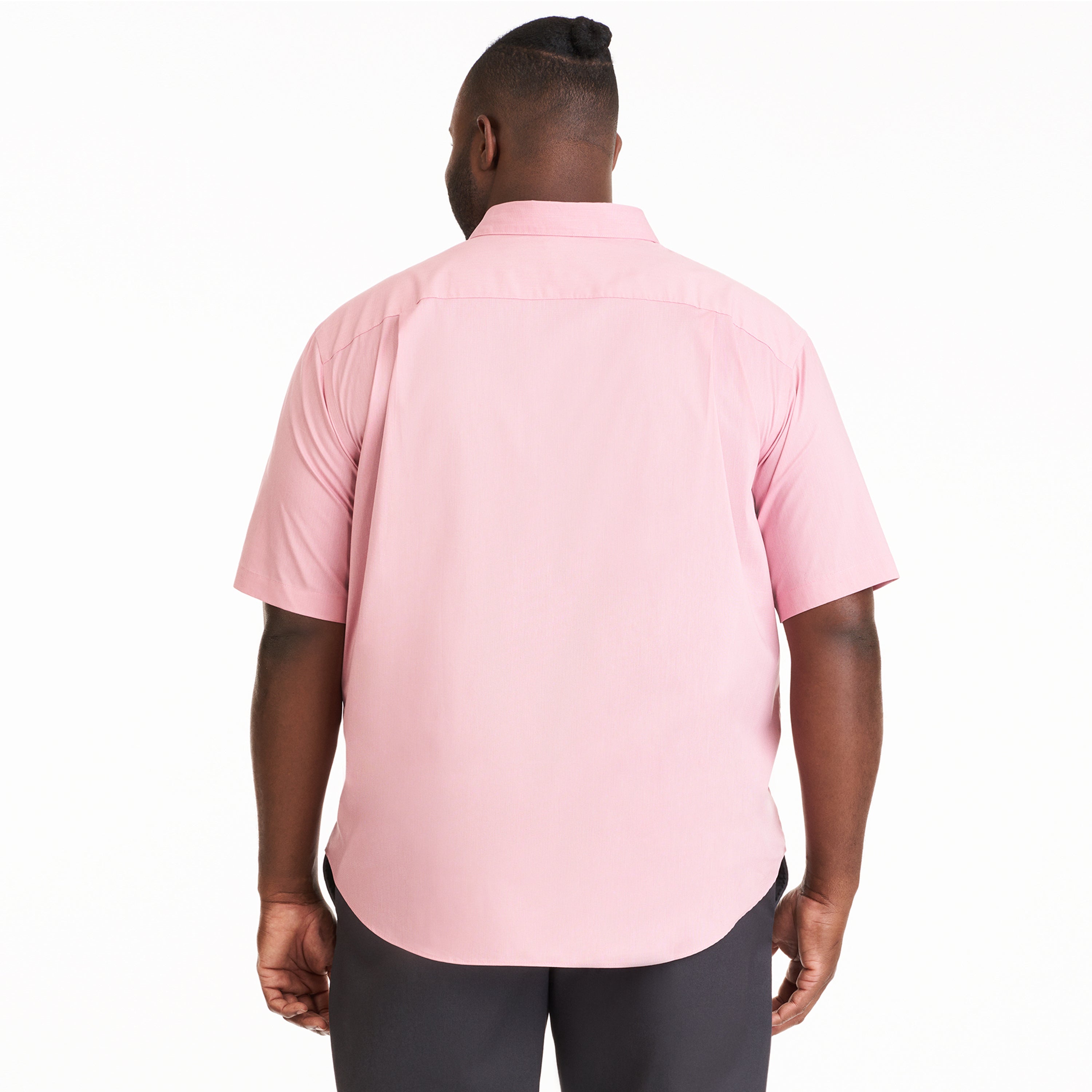Folsen Short Sleeve Stain Shield Solid - Big & Tall