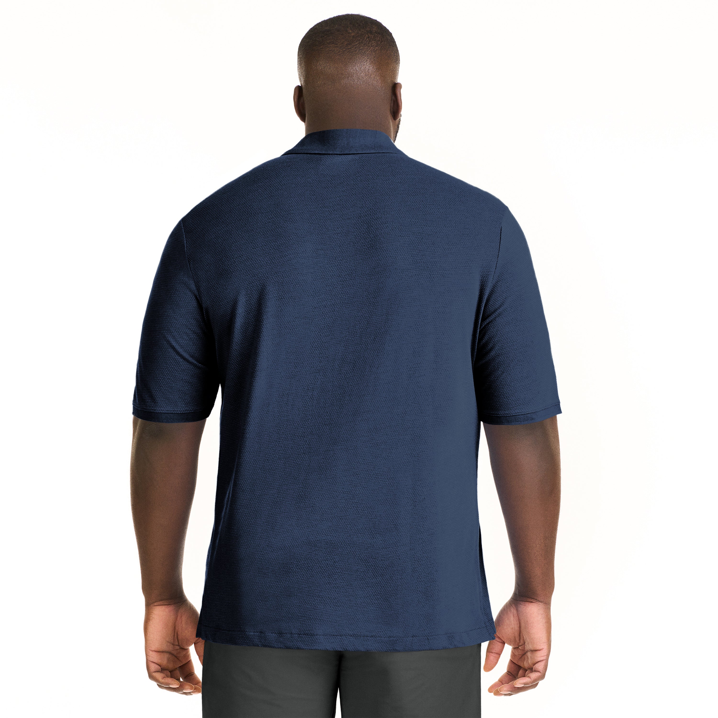 Essential Birdseye Jacquard Polo - Big &amp; Tall