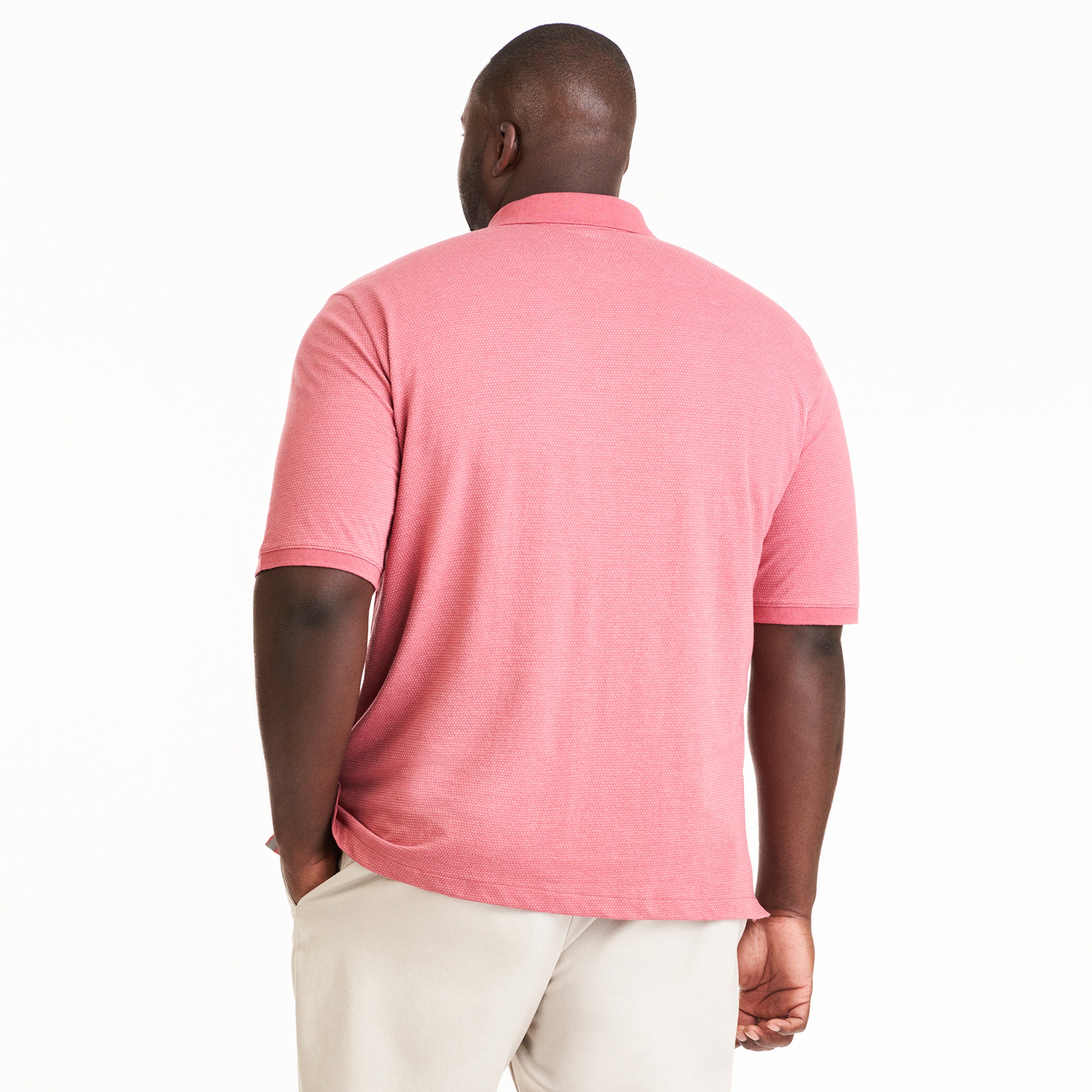 Essential Birdseye Jacquard Polo - Big &amp; Tall