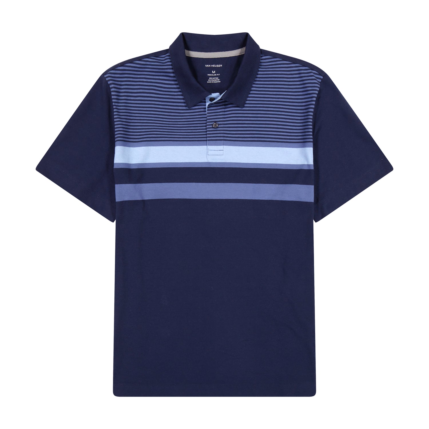 Essential Multi Stripe Cotton Jersey Short Sleeve Polo